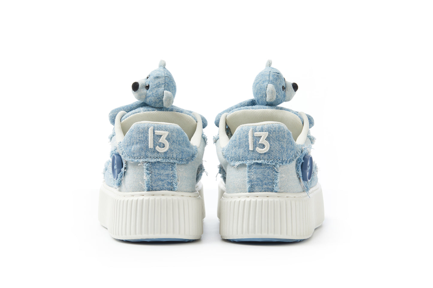 13DE MARZO Bear Denim Biscuits Sneakers - 13DE MARZO
