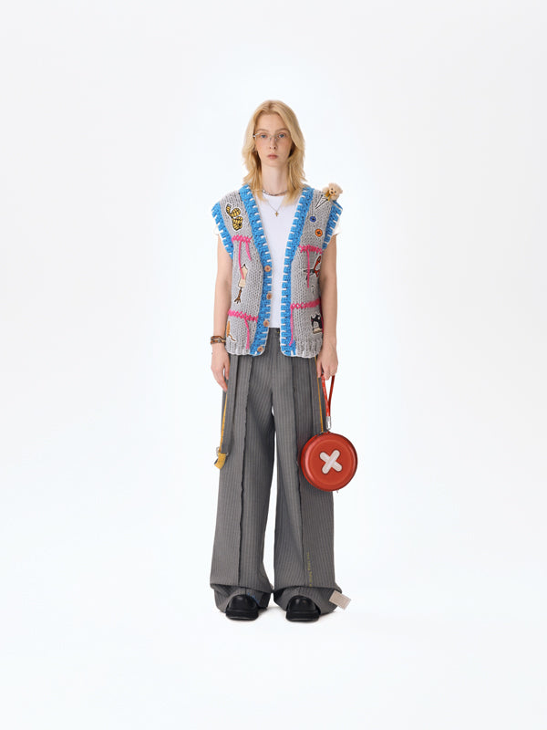 13DE MARZO Tailor Bear Tools Knit Vest - 13DE MARZO