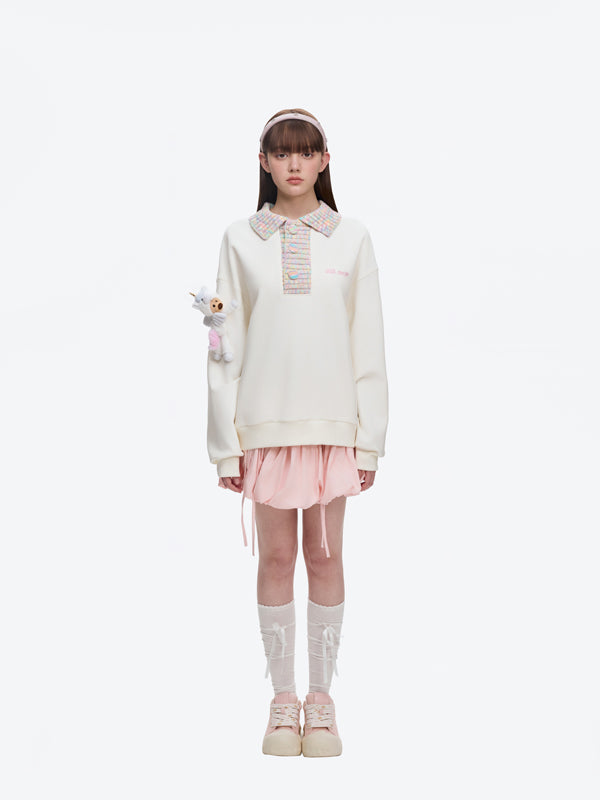 13DE MARZO Unicorn Bear Polo Sweater - 13DE MARZO