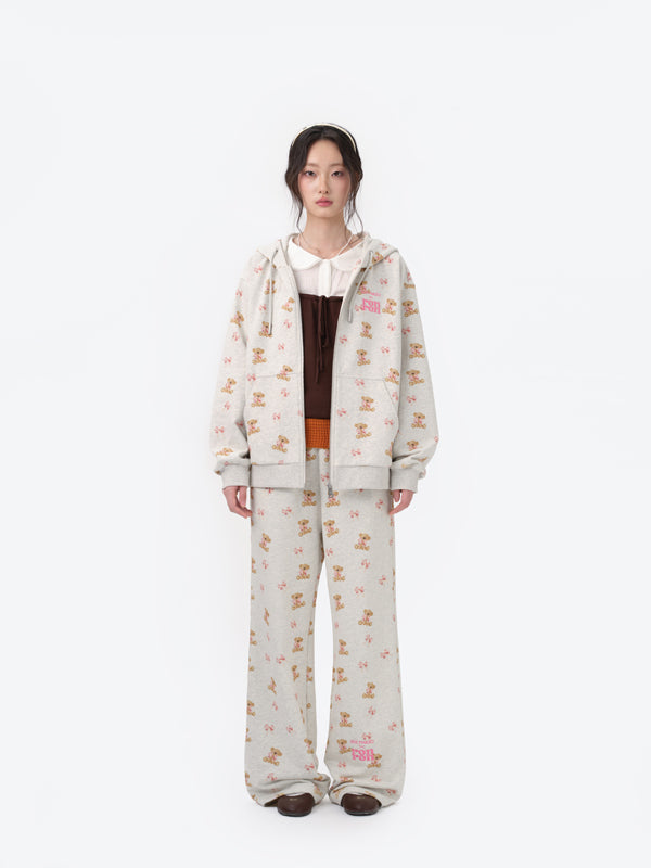 13DE MARZO RONRON Bear All-Over Sweatpants - 13DE MARZO