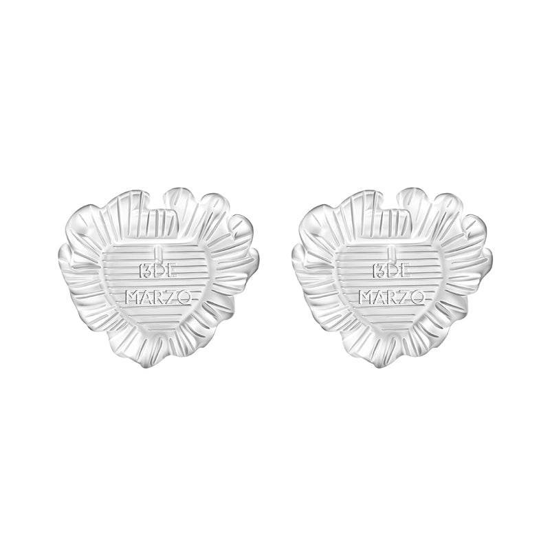 13DE MARZO Bear Pearl Bow Ear Stud - 13DE MARZO