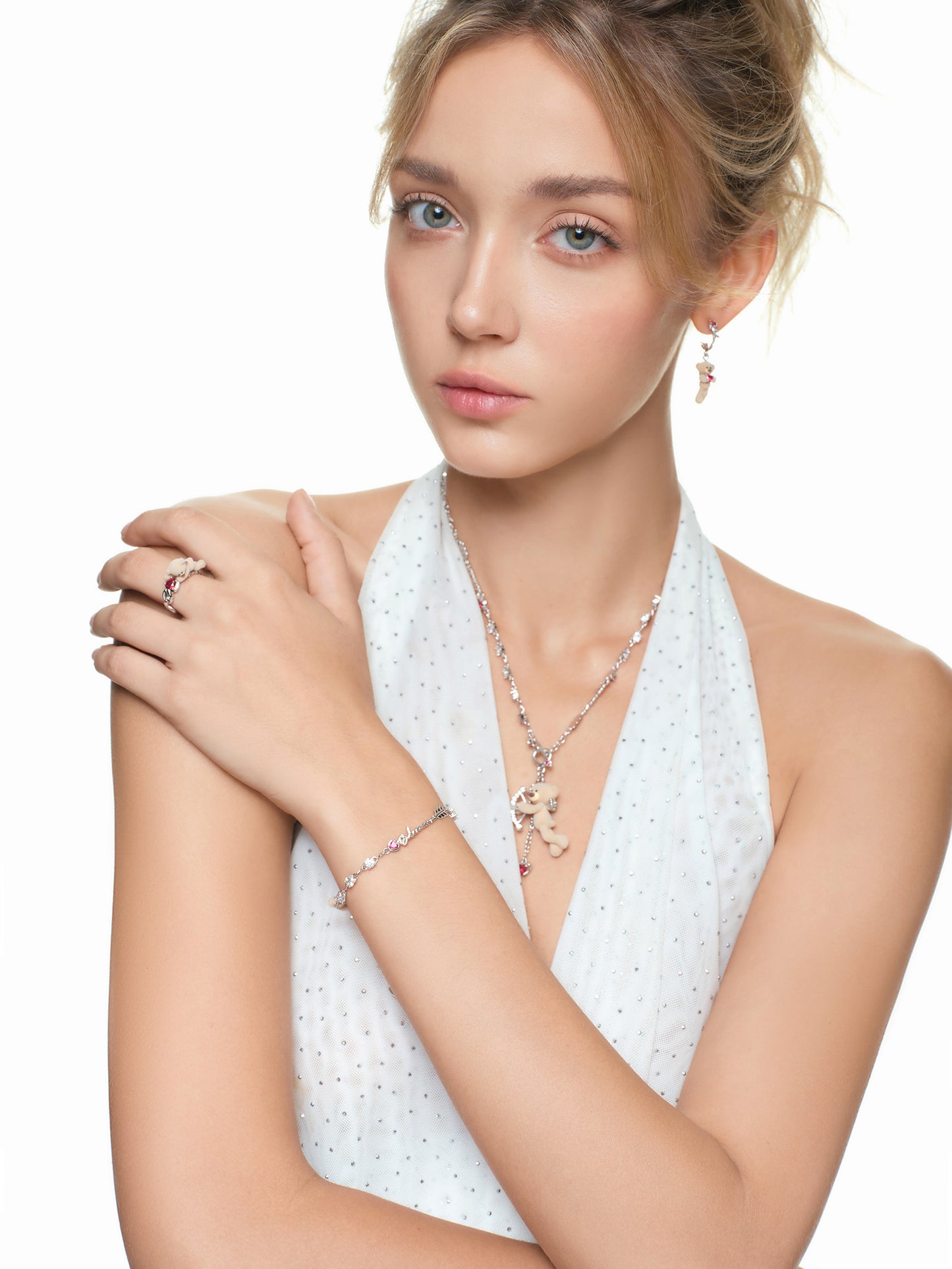 13DE MARZO Cupid Bear Necklace - 13DE MARZO