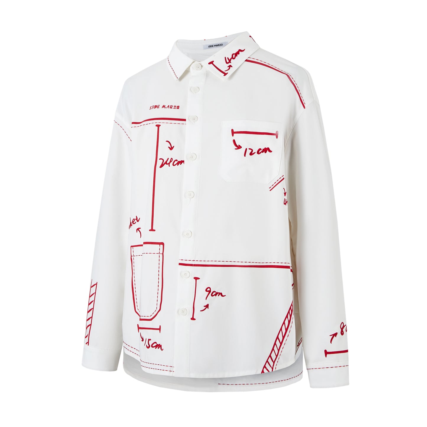 13DE MARZO Sketch Line Shirt - 13DE MARZO