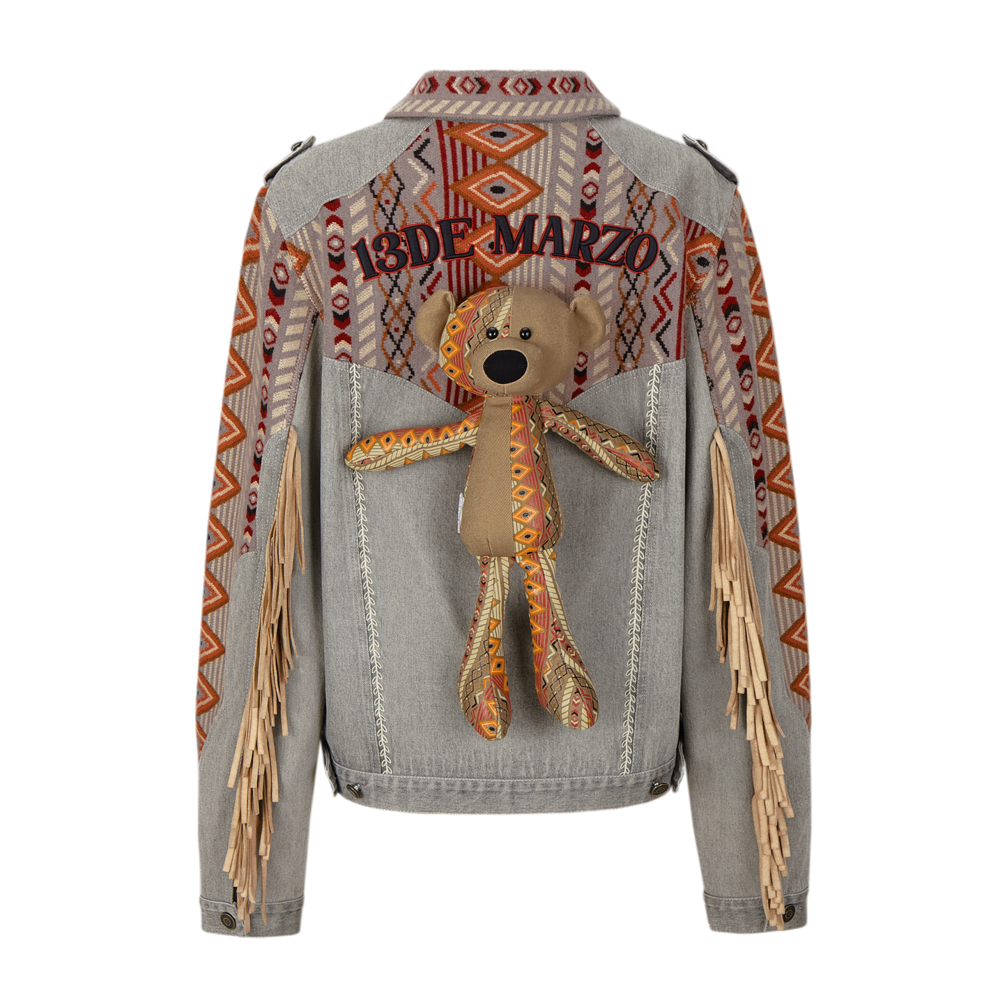 13DE MARZO Tribe Hunting Totem Patch Jacket - 13DE MARZO