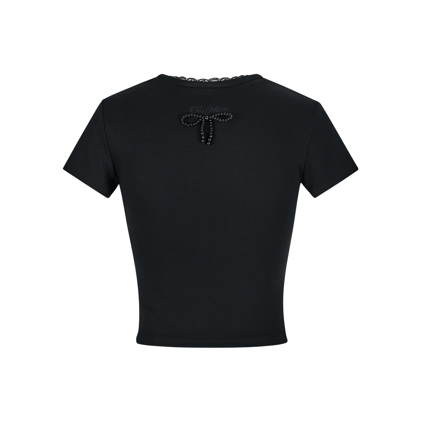 13DE MARZO Bear Lacy Bowknot Top - 13DE MARZO