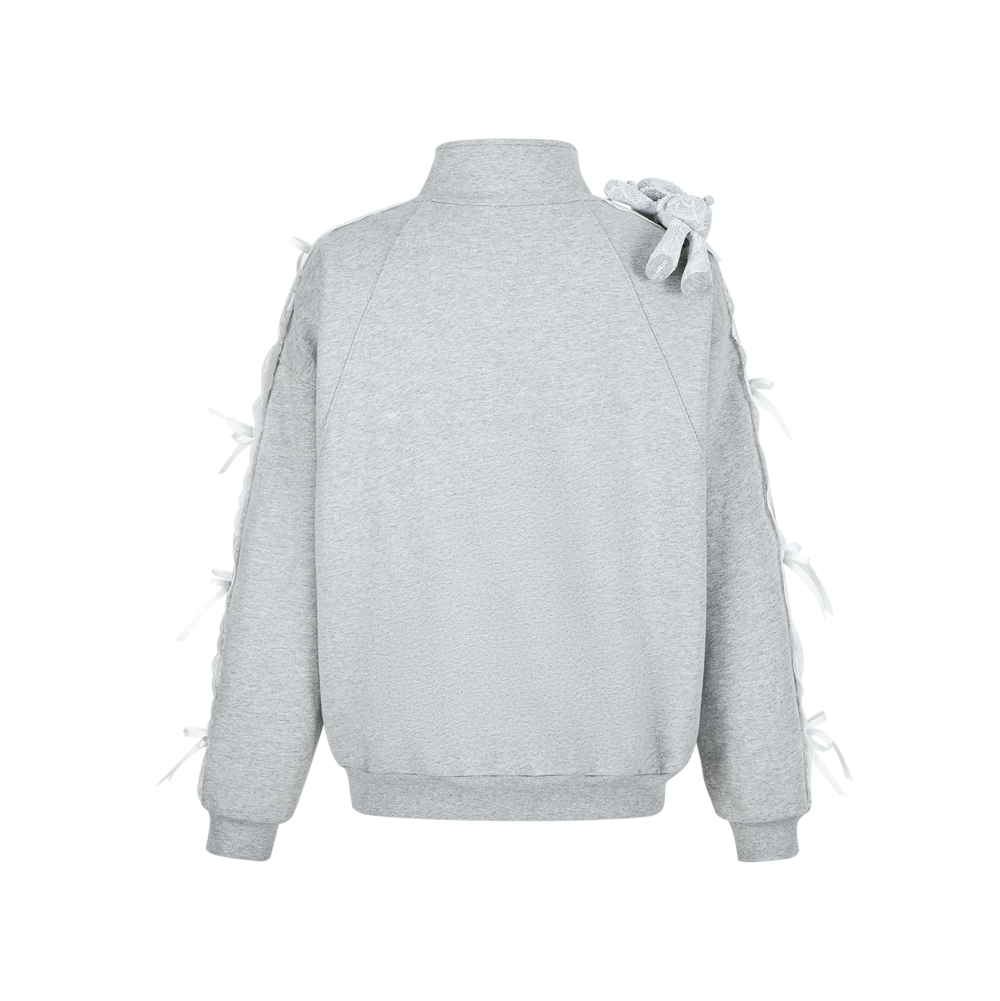 13DE MARZO Bear Lacy Knot Zip Sweatshirt - 13DE MARZO