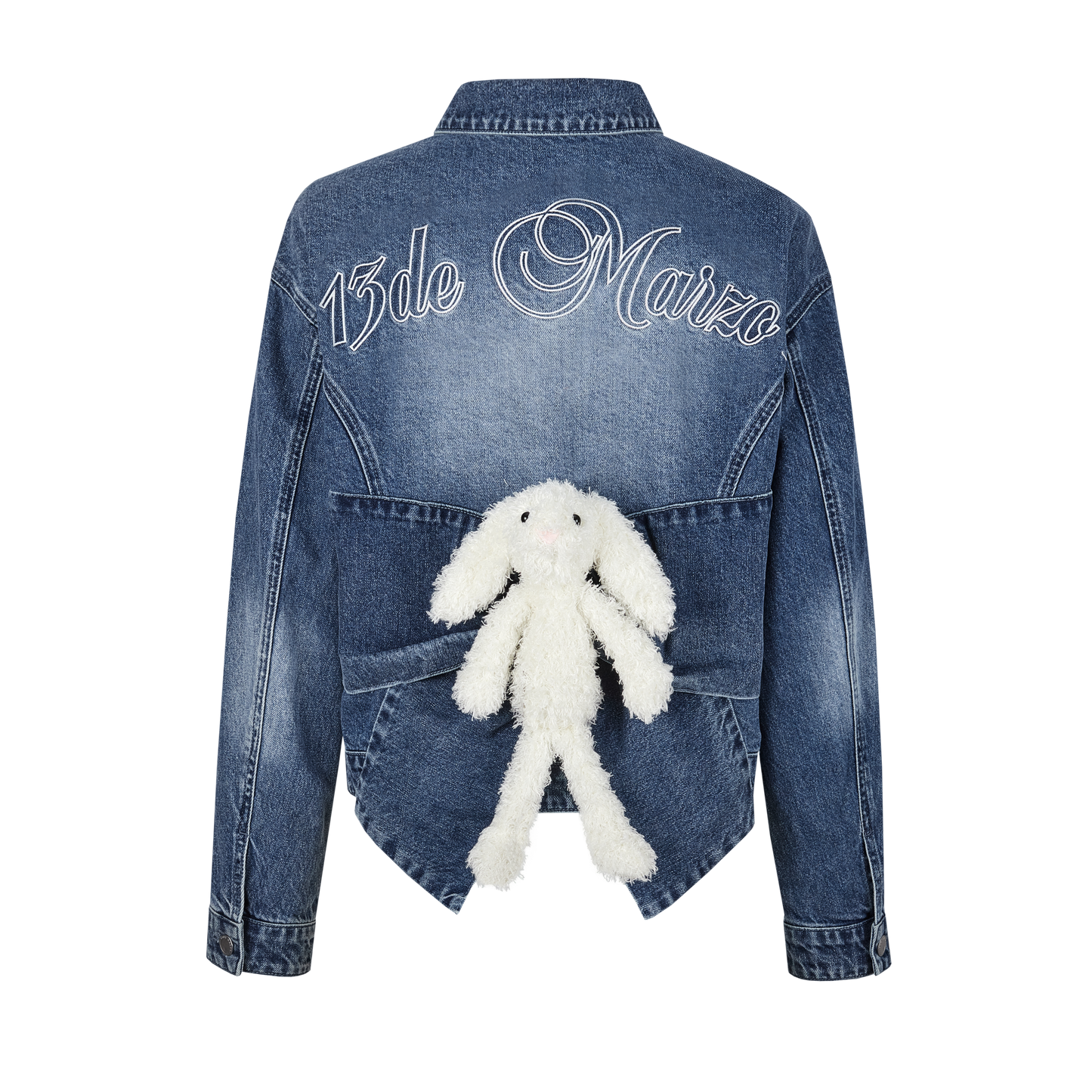 13DE MARZO Doozoo Back Butterfly Denim Jacket - 13DE MARZO