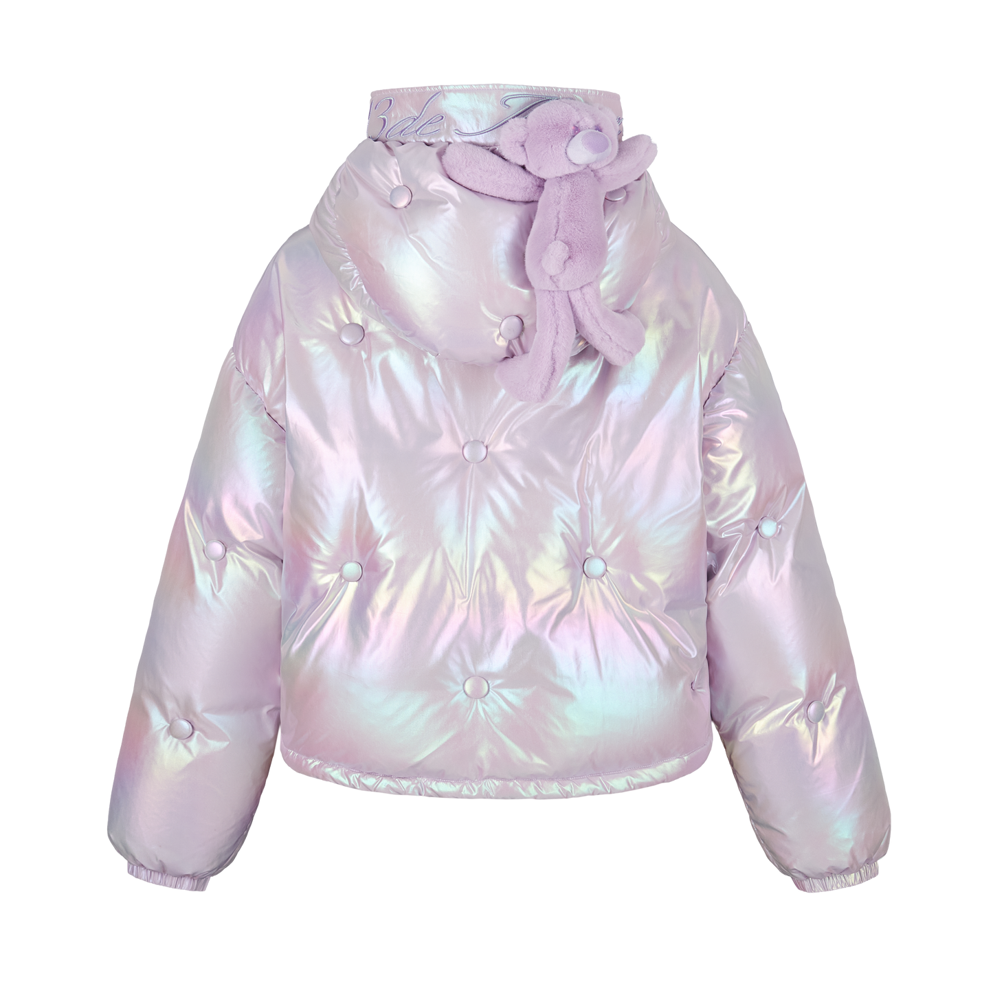 13DE MARZO Bear Button Silky Down Jacket - 13DE MARZO