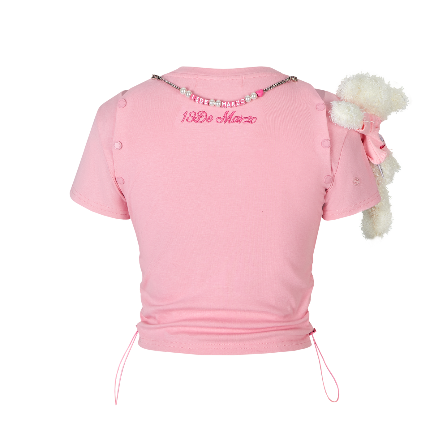 13DE MARZO Hello Kitty Logo Tight Top - 13DE MARZO