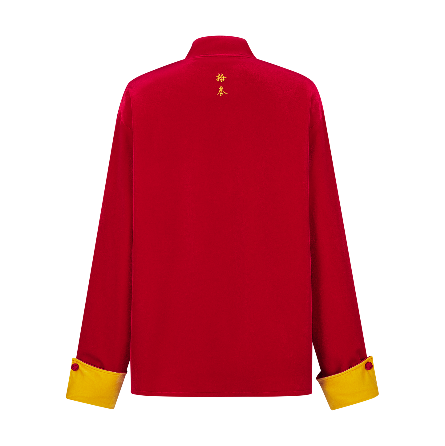 13DE MARZO Bear Wealth Chinese Suit Cardigan in Red - Lucky Bear Design