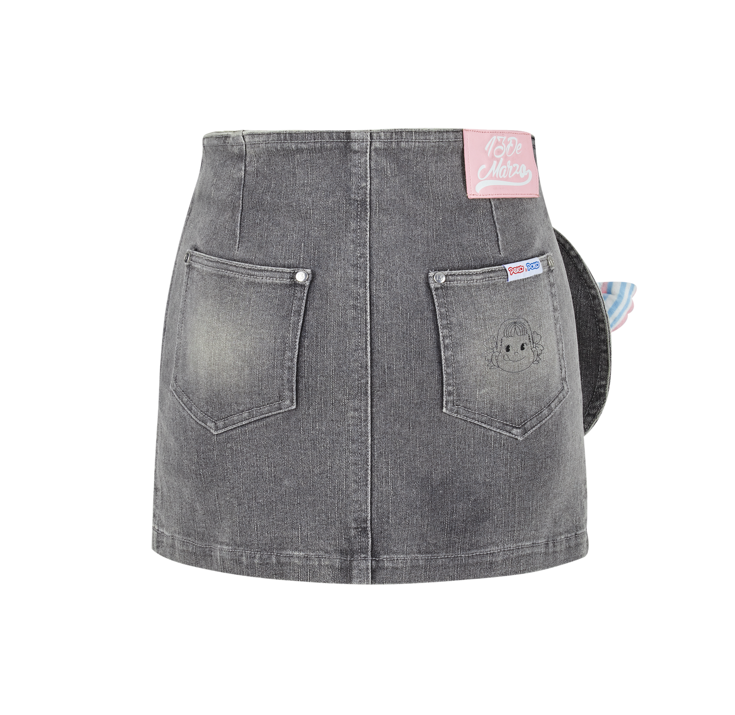 13DE MARZO Fujiya Sweets Bear Denim Dress - 13DE MARZO