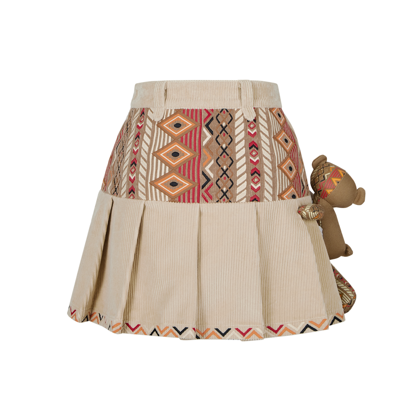 13DE MARZO Tribe Hunting Totem Patch Skirt - 13DE MARZO