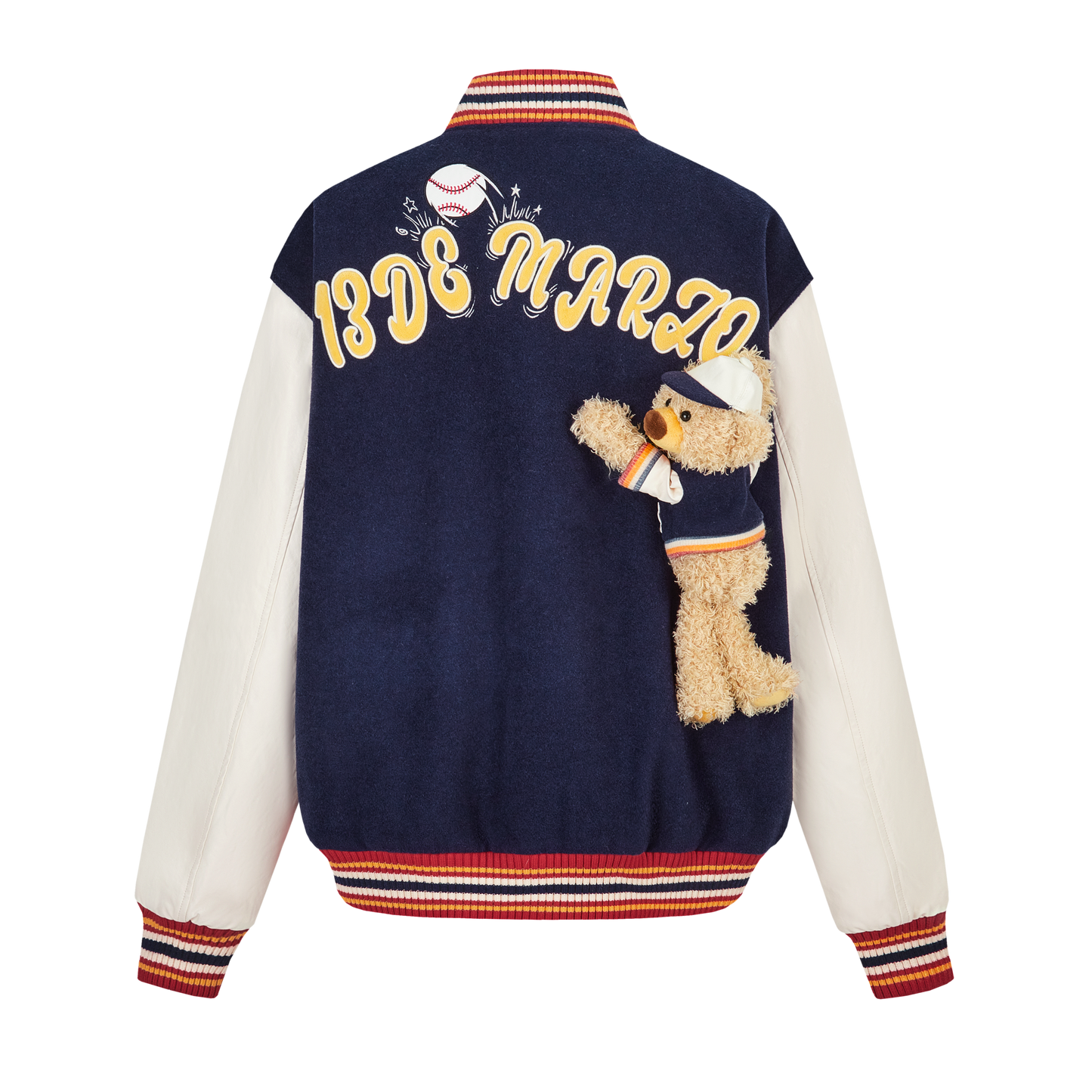 13DE MARZO Bear Baseball Varsity in Navy - Spring Fashion