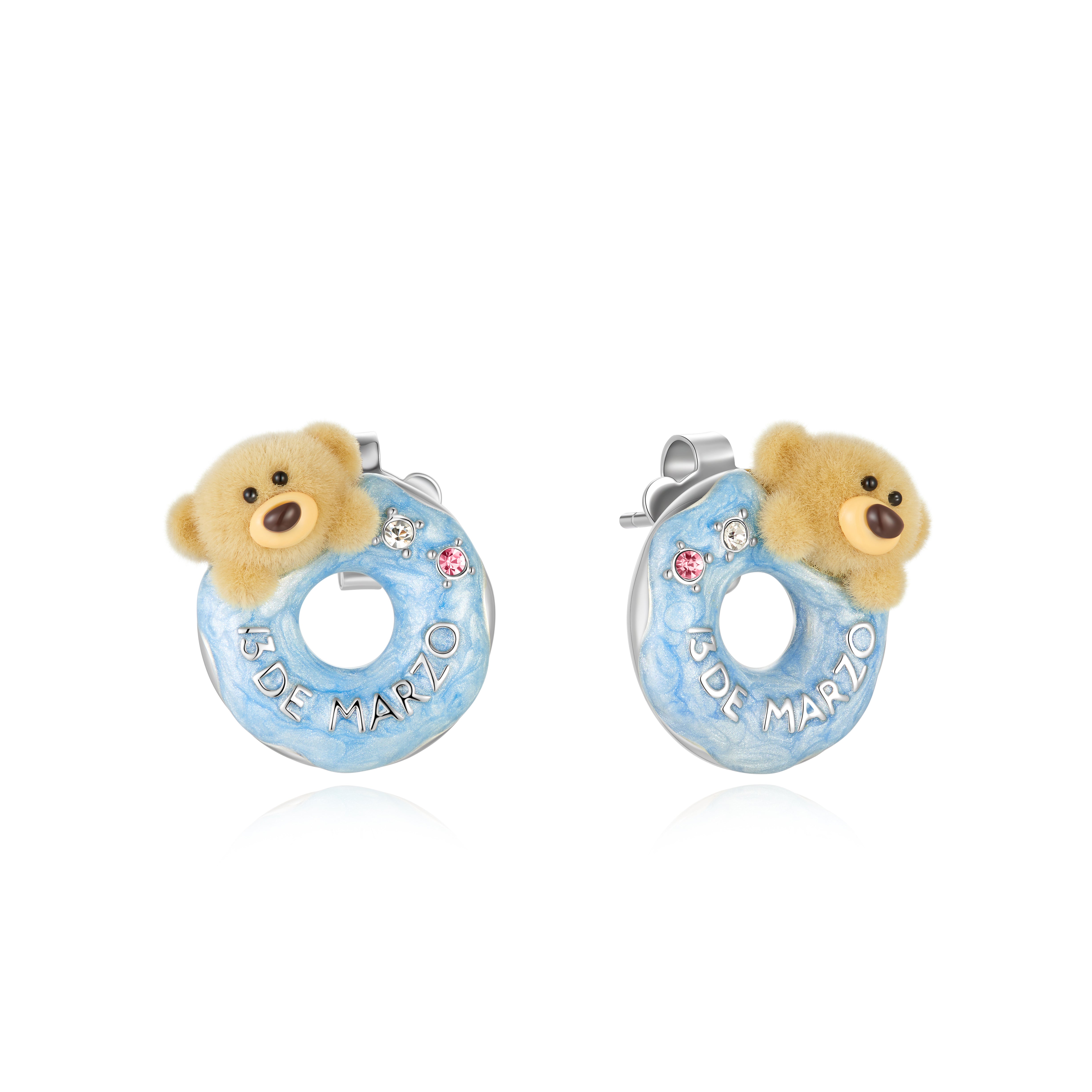 るーか 13DE MARZO｜Donut Bear Earring Silver
