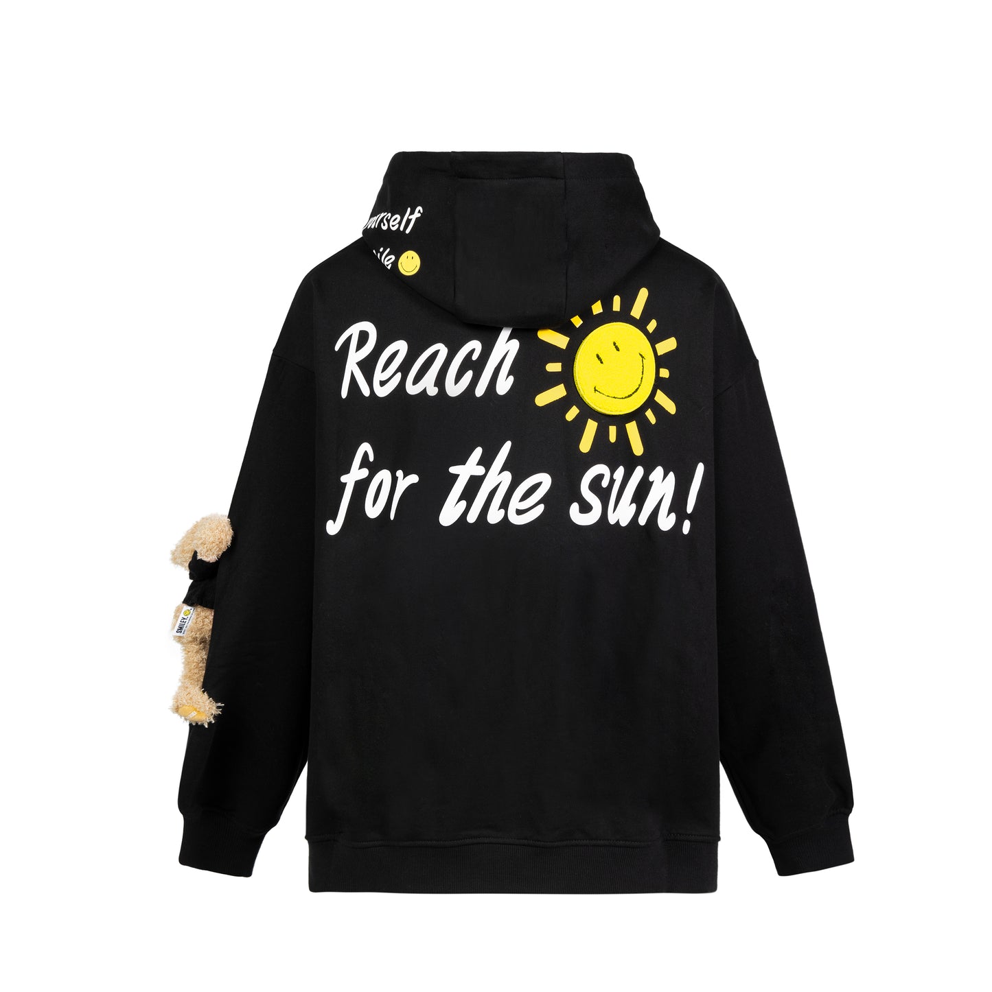 13DE MARZO Arm Palda Velcro Patch Balloon Hoodie - 13DE MARZO