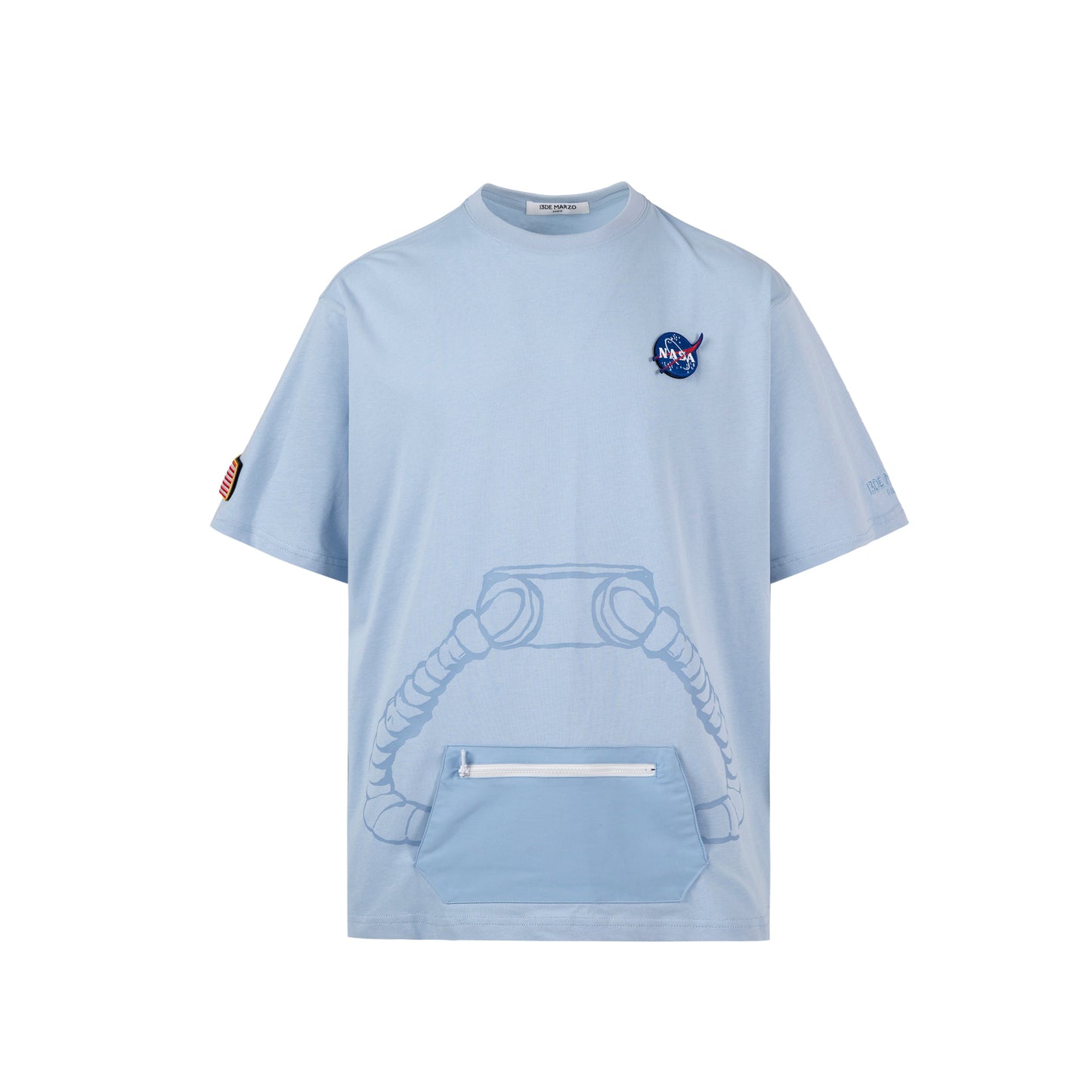 13DE MARZO Astronaut Teddy Bear Painted T-shirt - 13DE MARZO