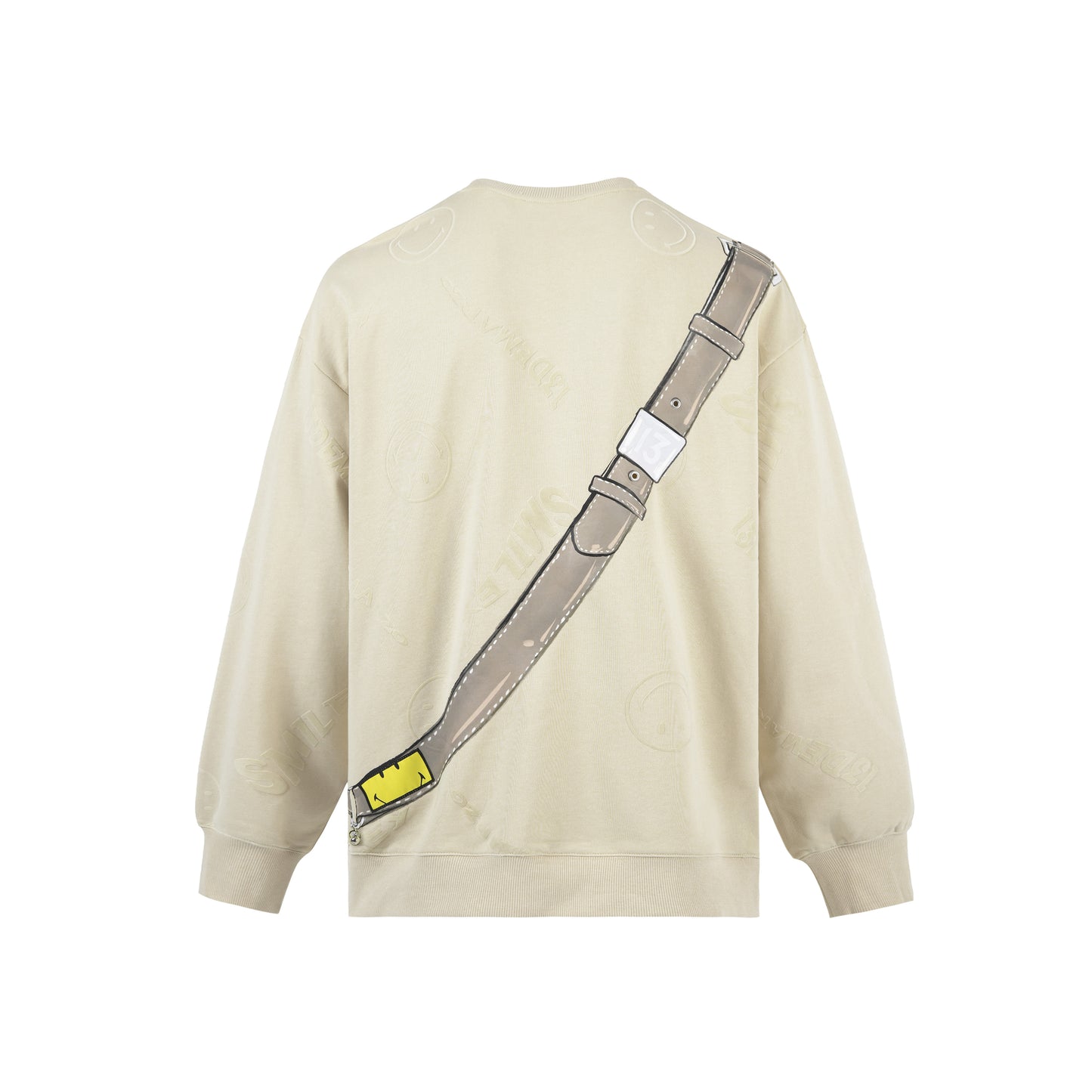 13DE MARZO Allover Smiley Leather Bag Palda Bear Sweater - 13DE MARZO