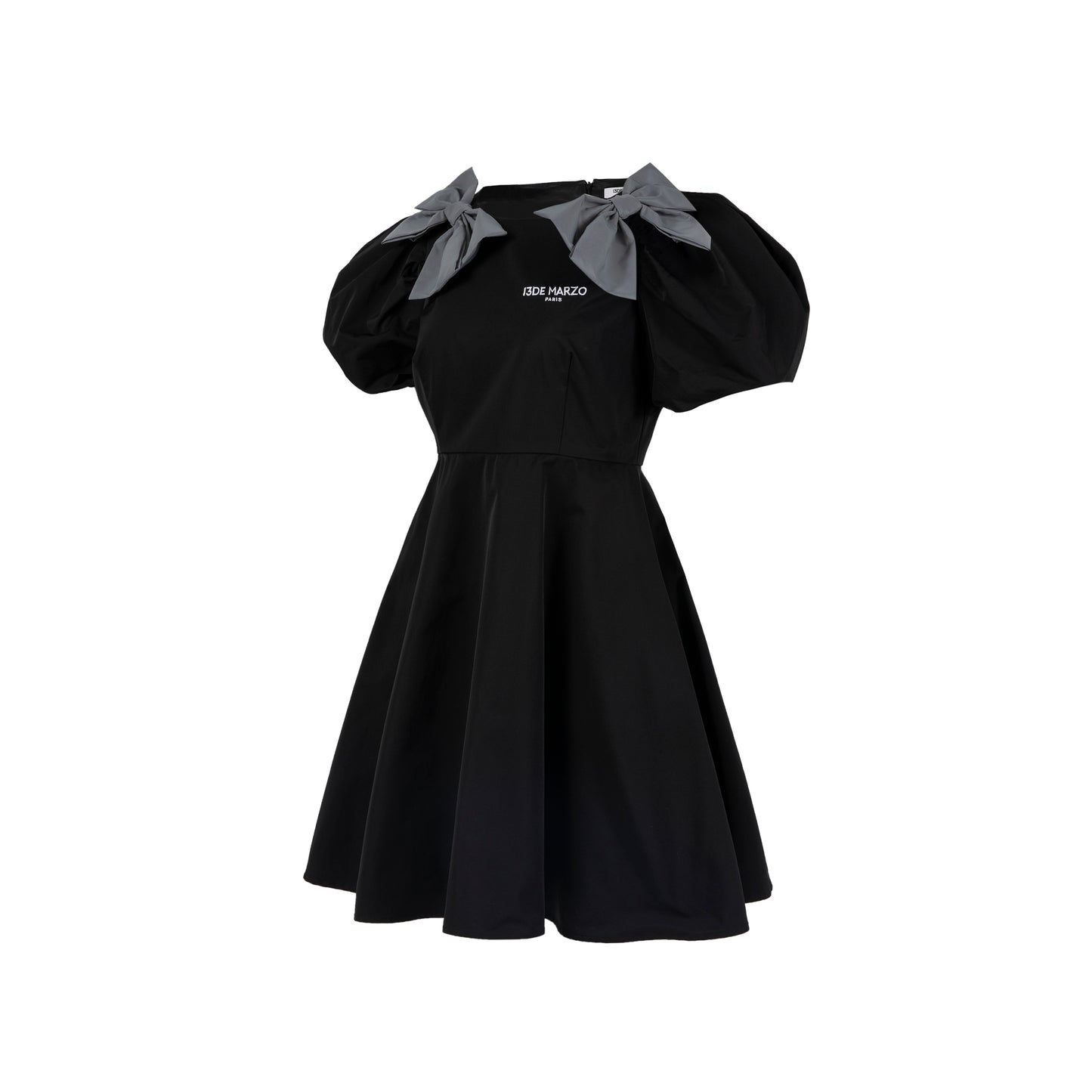 13DE MARZO 3M Reflect Bowknot Shirt Dress - 13DE MARZO
