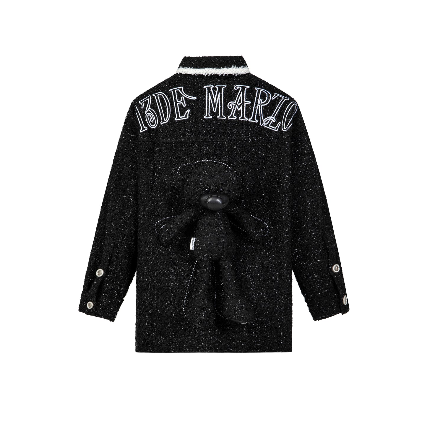 13DE MARZO Tweed Palda Bear Shirt - 13DE MARZO