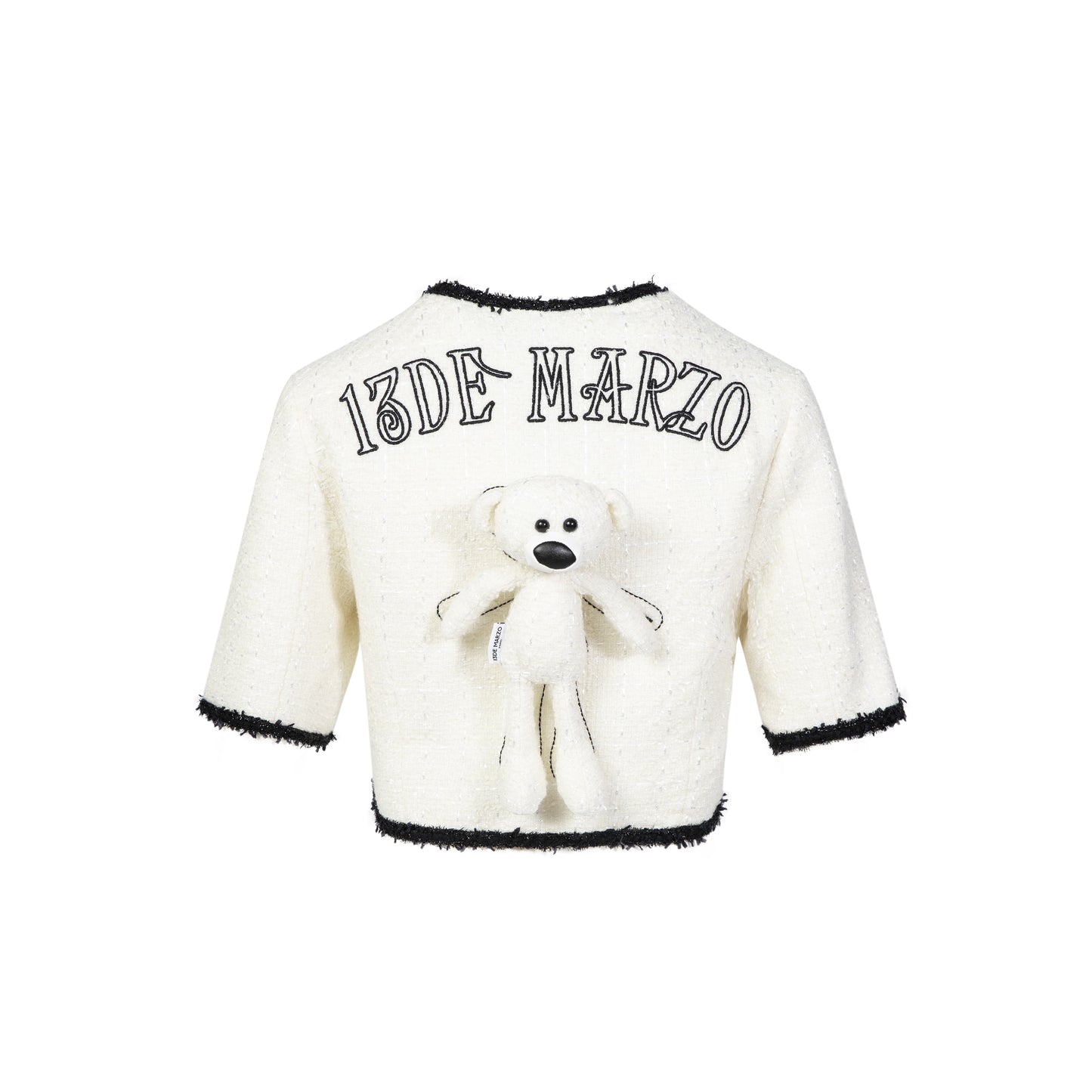 13DE MARZO Tweed Palda Bear Tops - 13DE MARZO