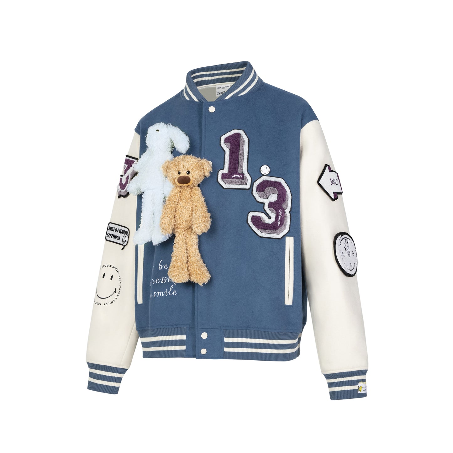 13DE MARZO Dollzoo Baseball Varsity Jacket - 13DE MARZO