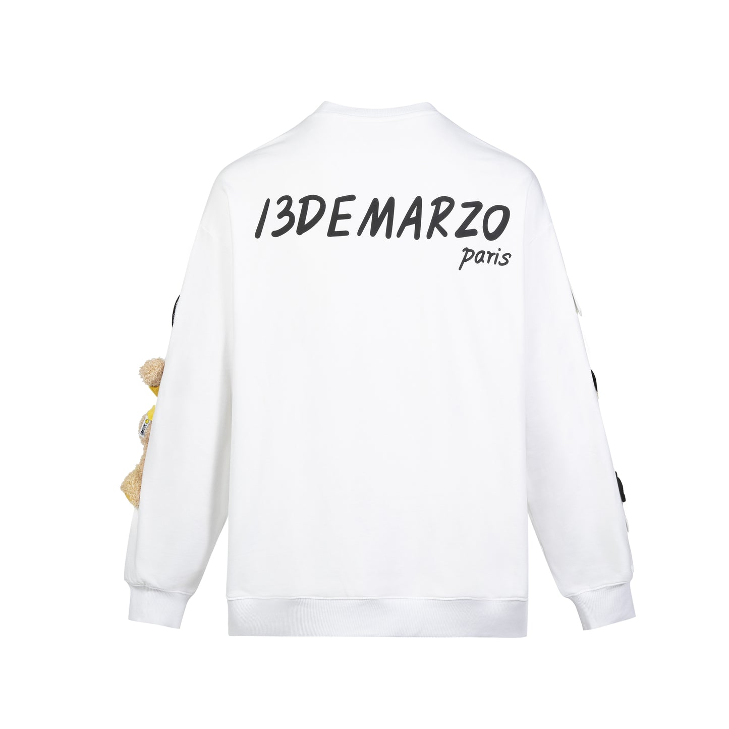 13DE MARZO Palda Bear Velcro Patch Sweater - 13DE MARZO