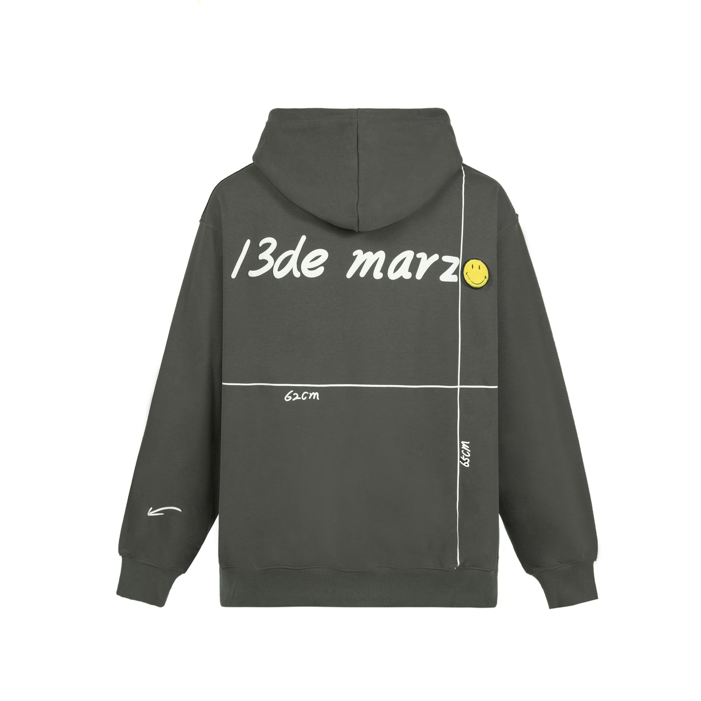 13DE MARZO Palda Bear Velcro Patch Balloon Hoodie - 13DE MARZO