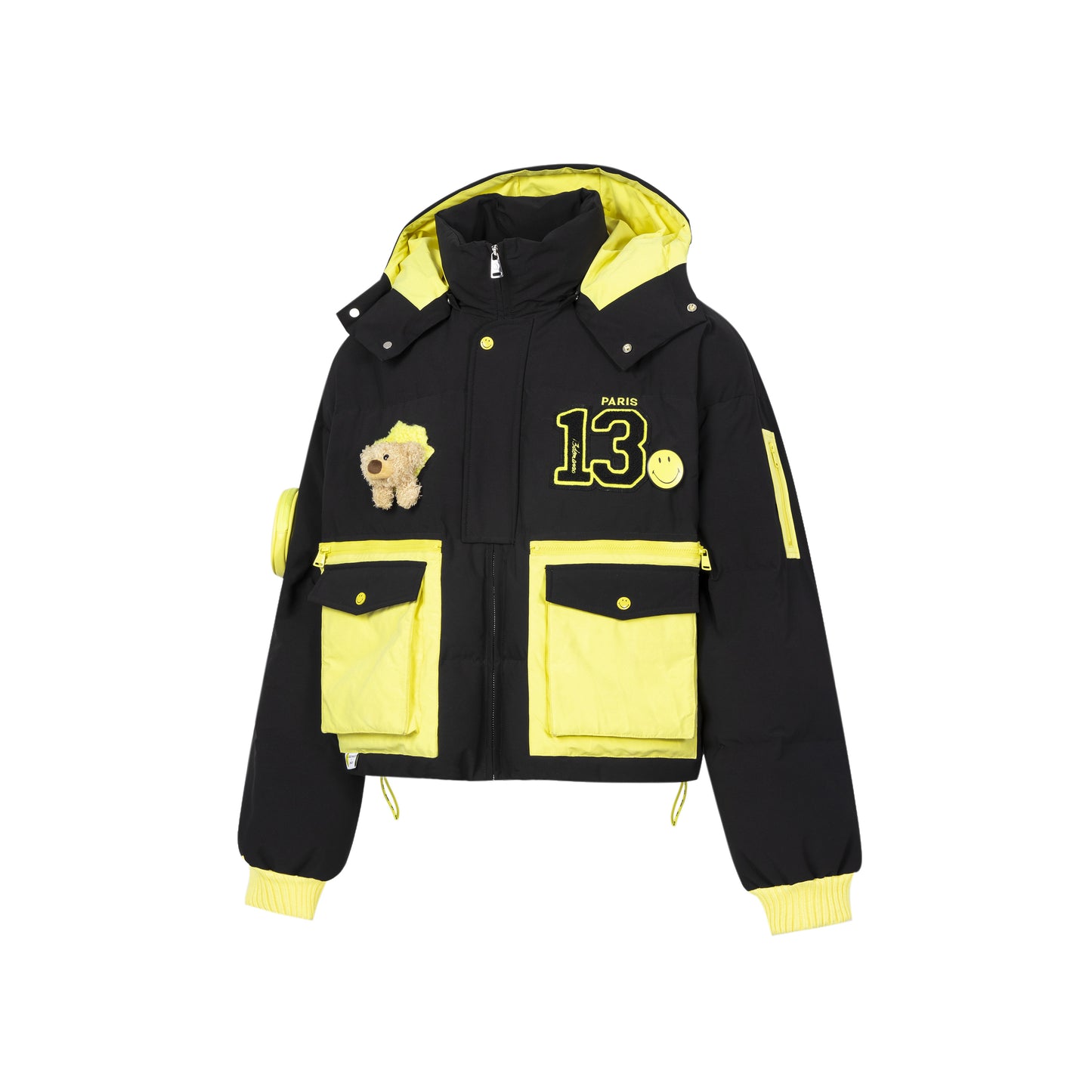 13DE MARZO Brooch Puff Sleeve Downjacket - 13DE MARZO