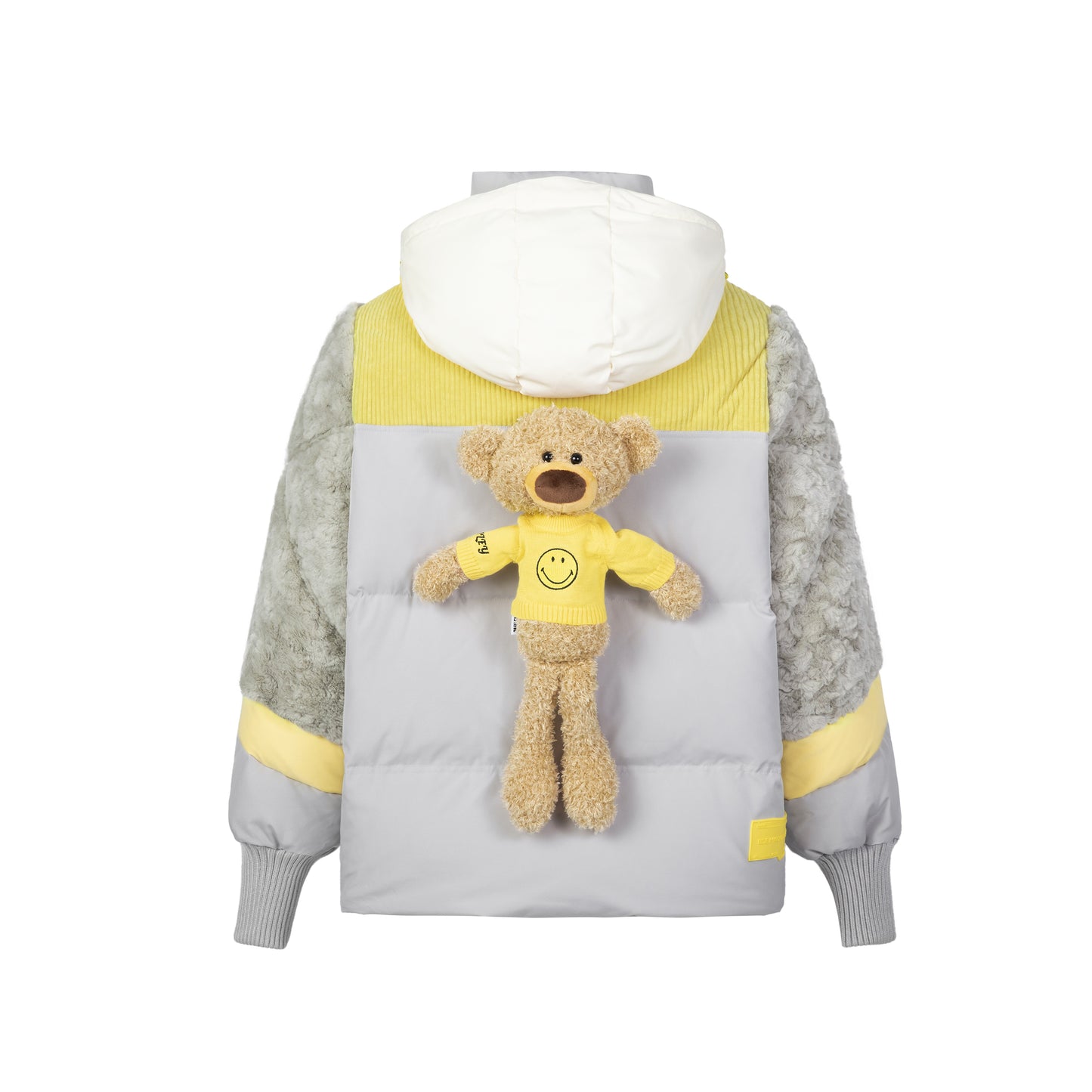 13DE MARZO Corduroy Pocket Patchwork Downjacket - 13DE MARZO