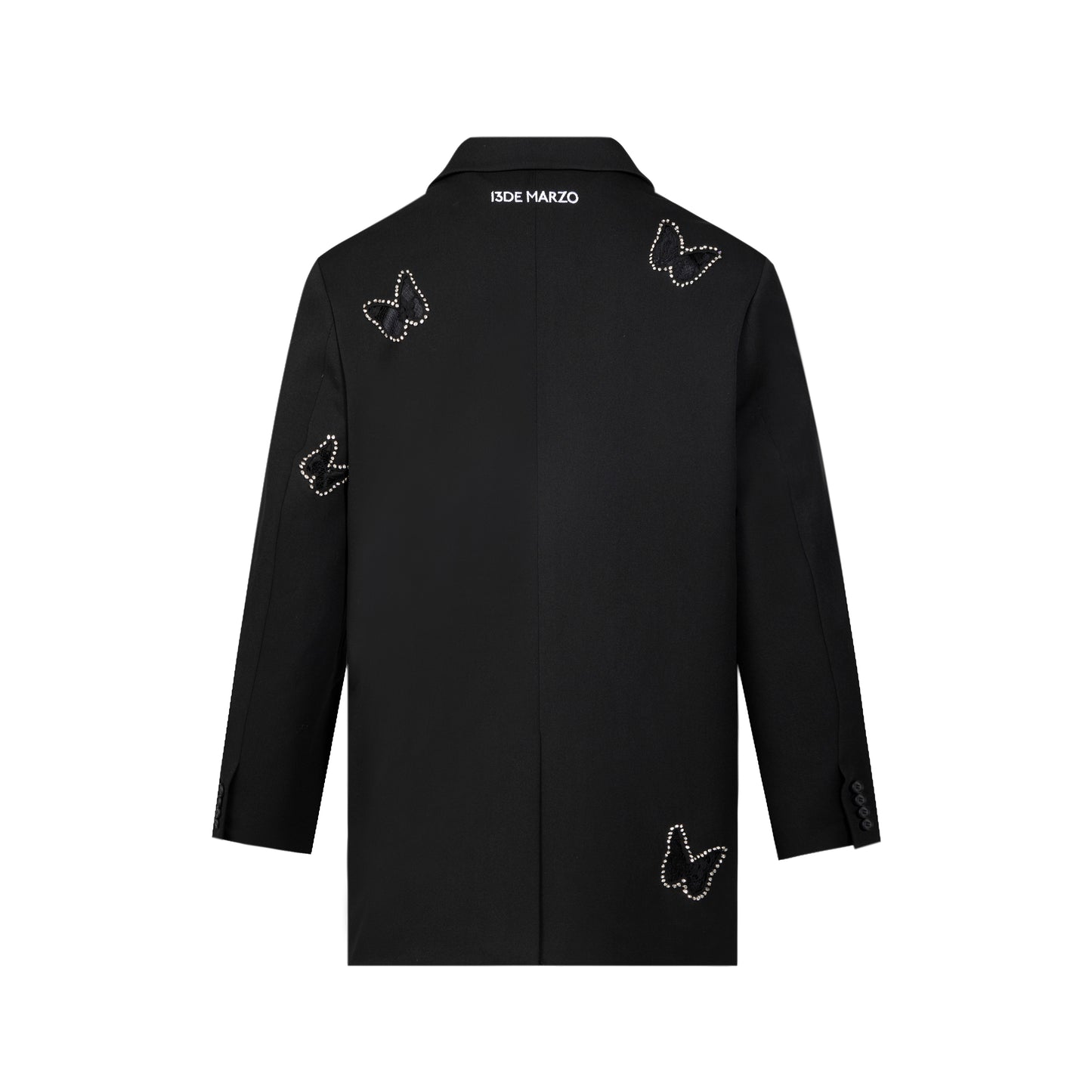 13DE MARZO Butterfly Hollow Out Rhinestone Suit - 13DE MARZO