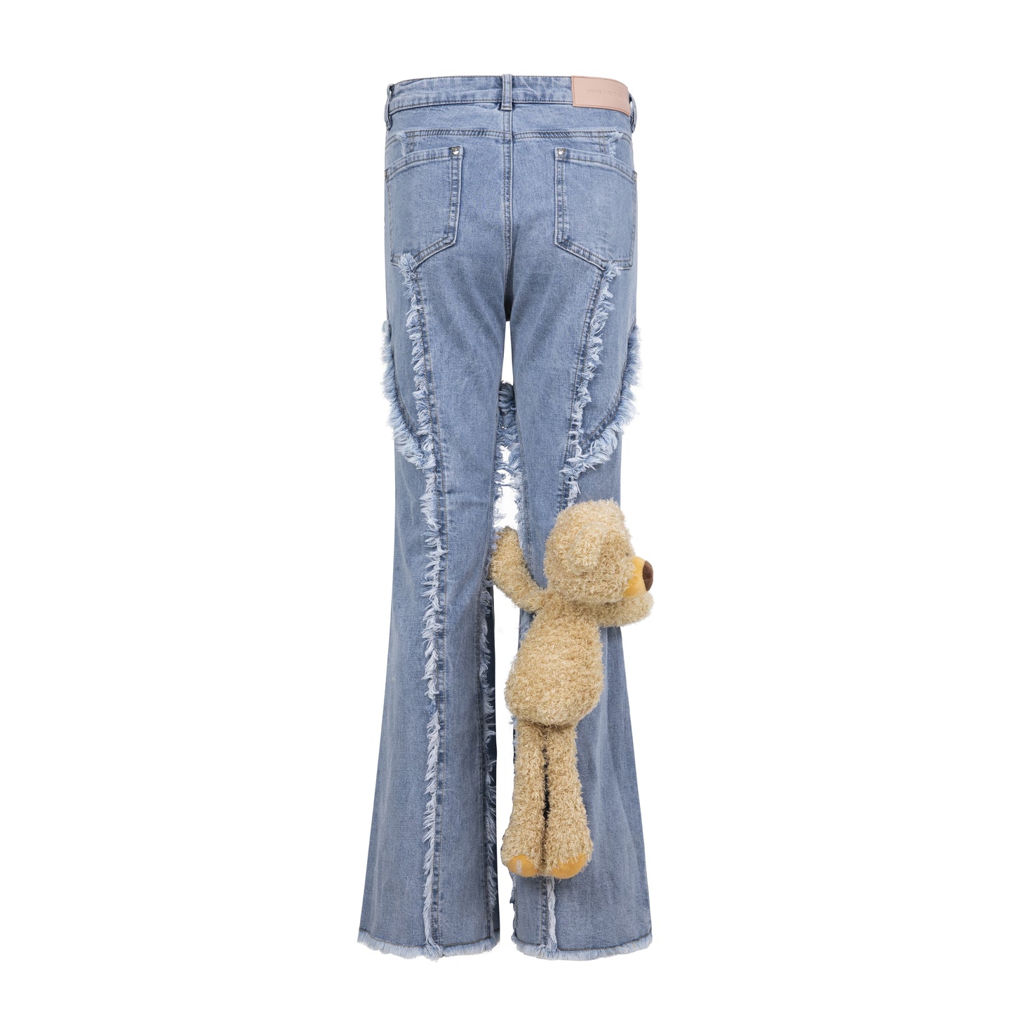 13DE MARZO Hug Calf Bear Jeans - 13DE MARZO