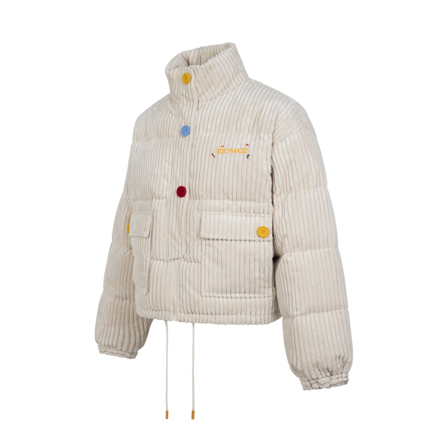 13DE MARZO Towel Embroidery Bear Down Jacket - 13DE MARZO