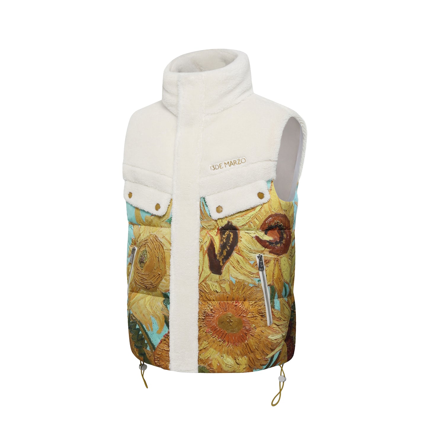 13DE MARZO Van Gogh Masterpiece Down Vest - 13DE MARZO