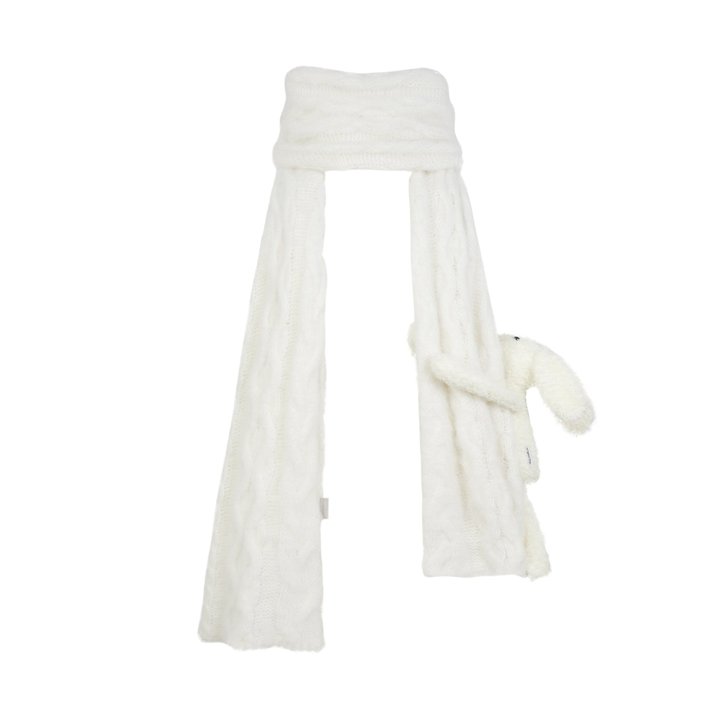 13DE MARZO Bunny Knit Scarf - 13DE MARZO