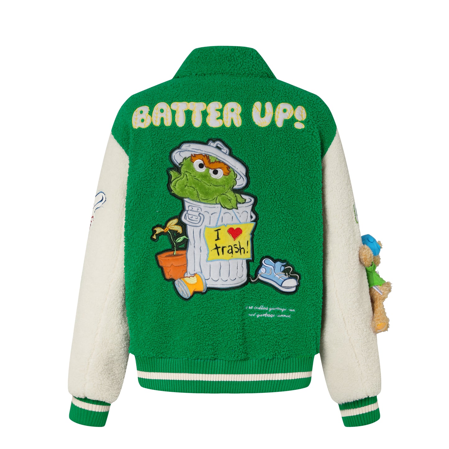 13DE MARZO Oscar Bear Baseball Varsity Jacket - 13DE MARZO