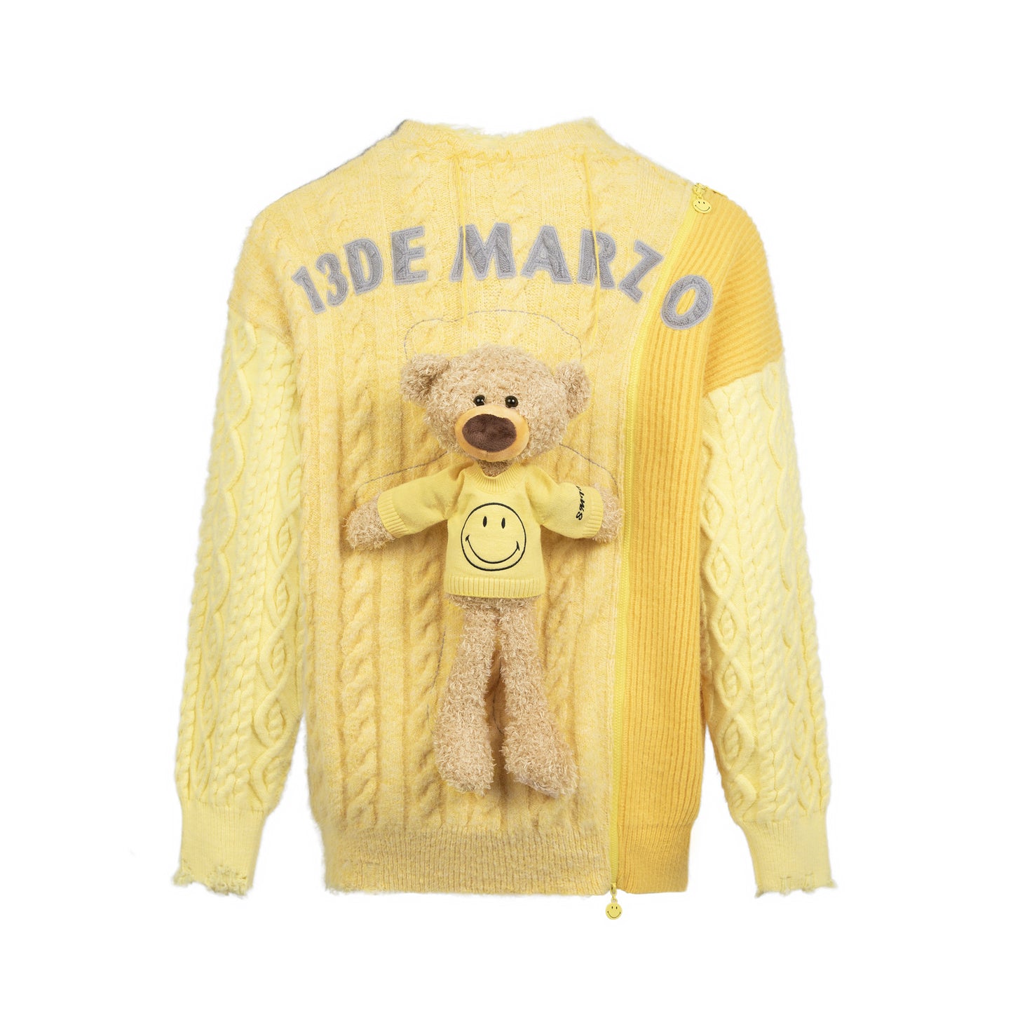 13DE MARZO Bear Knit Cardigan - 13DE MARZO