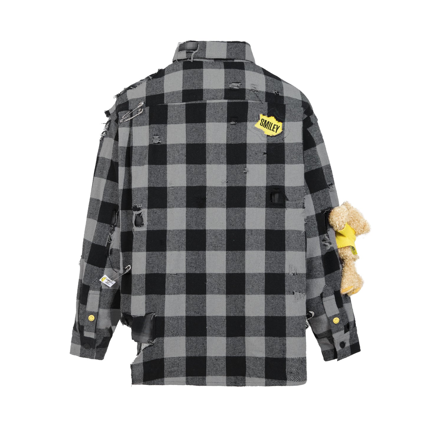 13DE MARZO Broken Pin Plaid Shirt - 13DE MARZO