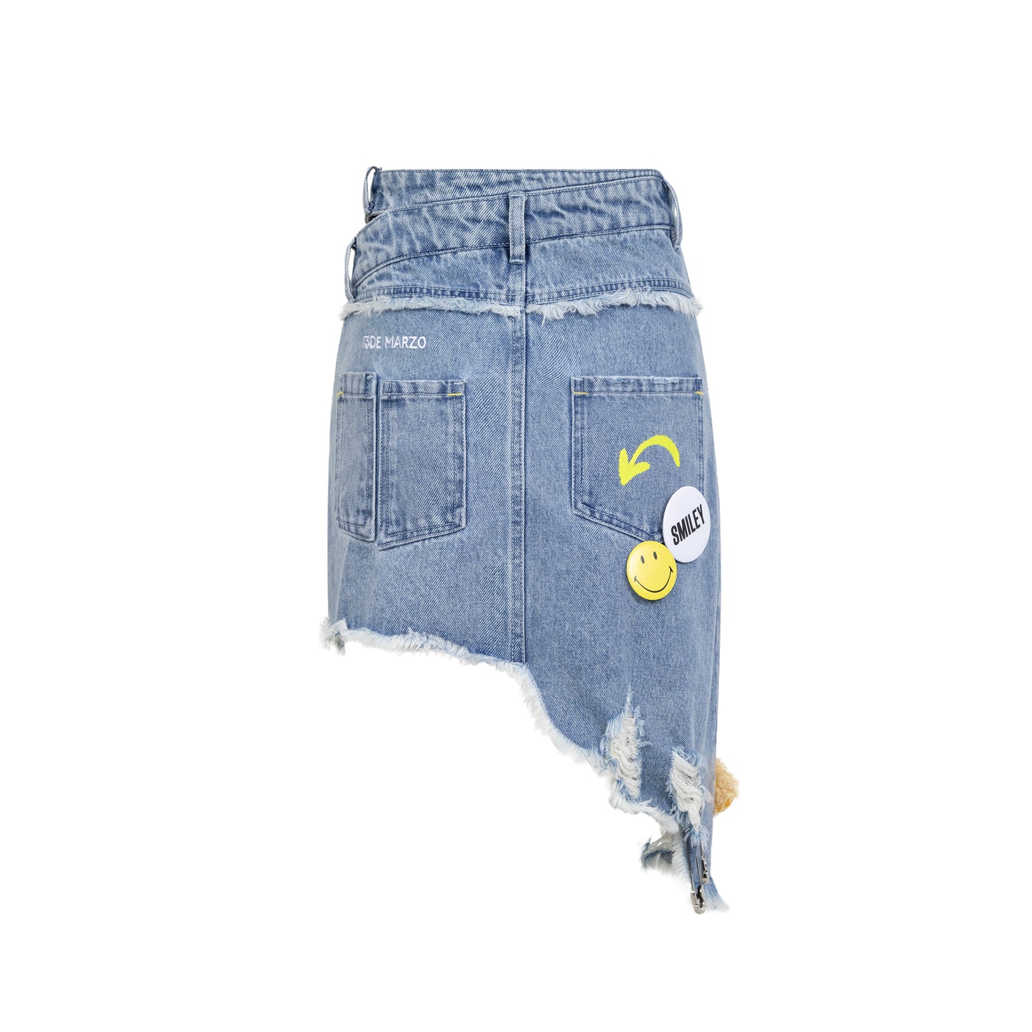 13DE MARZO Bear Tear-up Denim Dress - 13DE MARZO