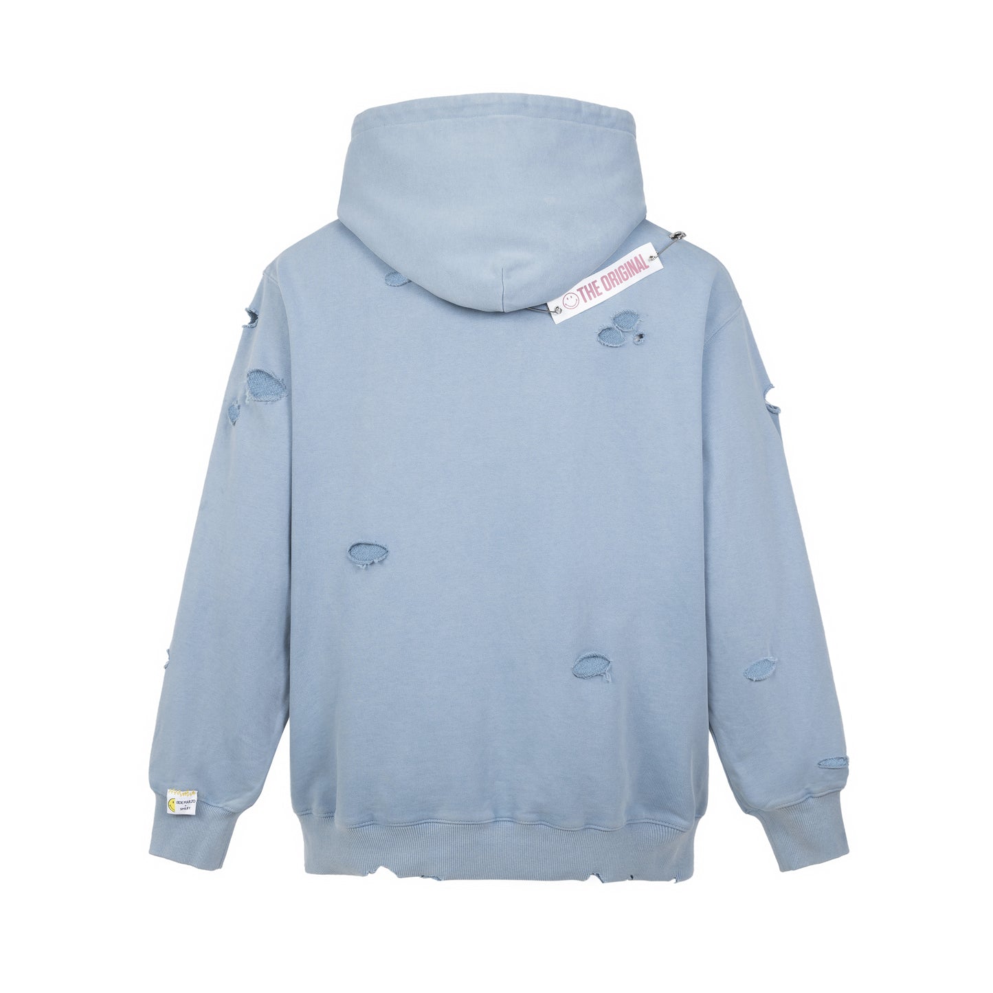 13DE MARZO Broken Pin Badge Bear Hoodie - 13DE MARZO