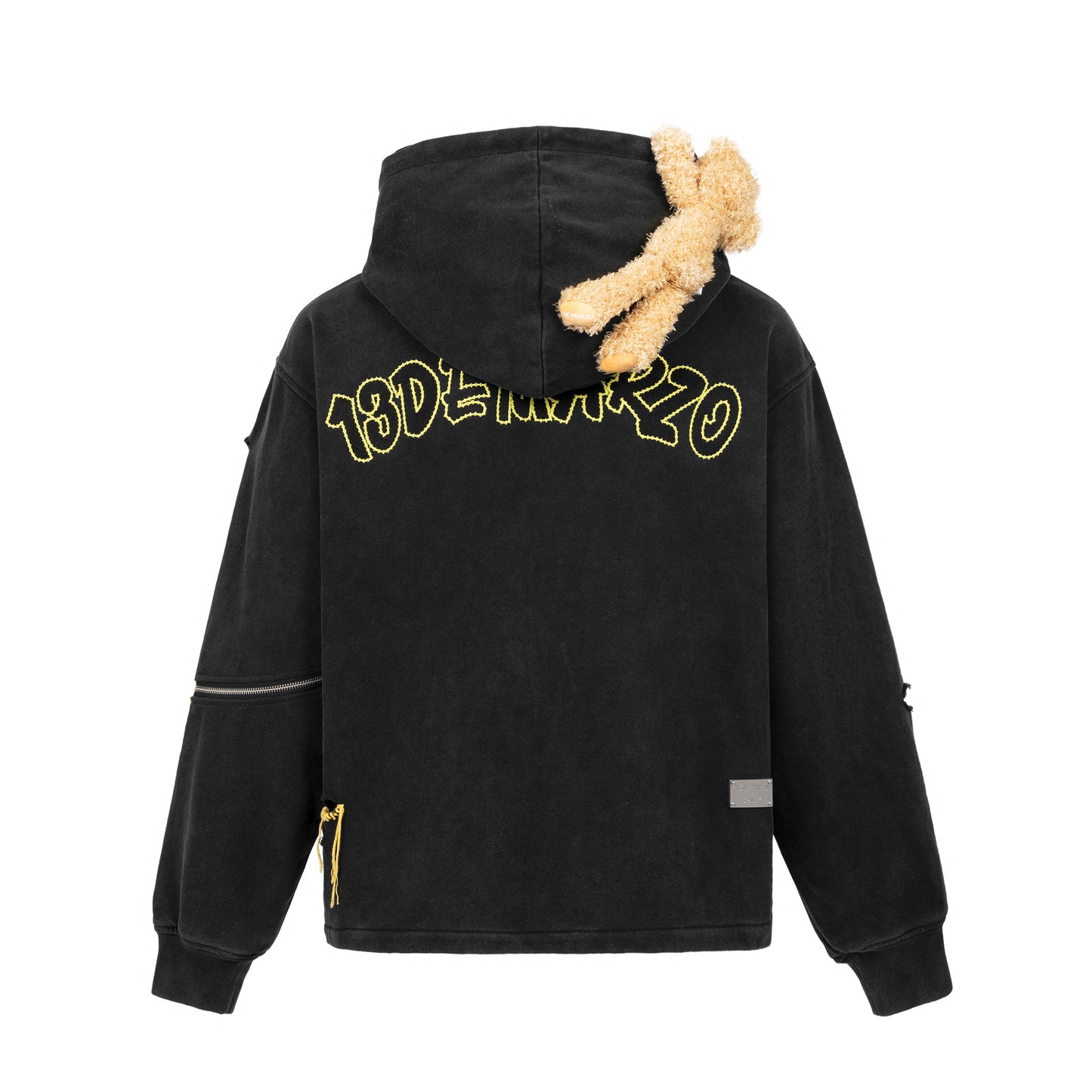 13DE MARZO Broken Suture Zip Hoodie - 13DE MARZO