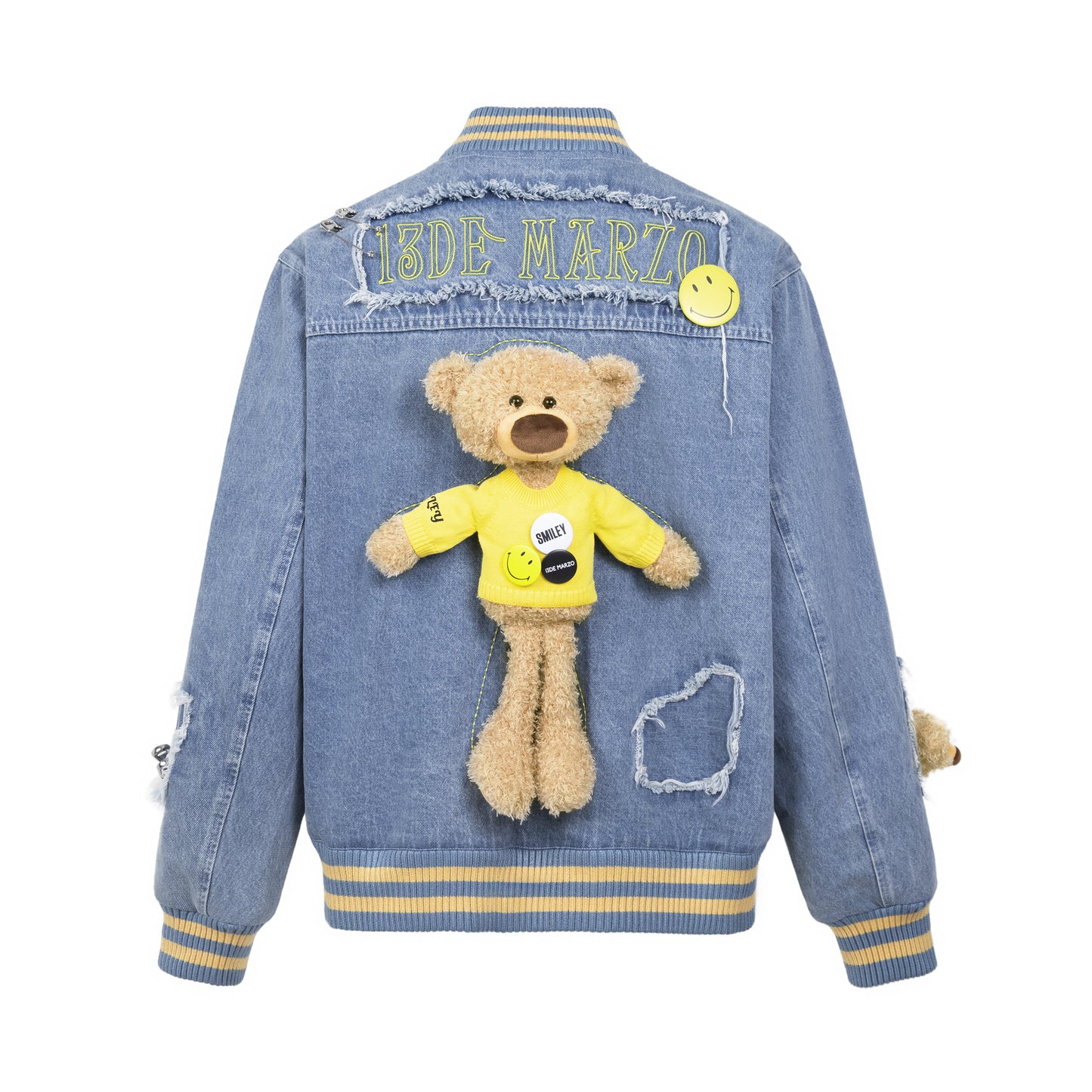 13DE MARZO Broken Pin Denim Jacket - 13DE MARZO