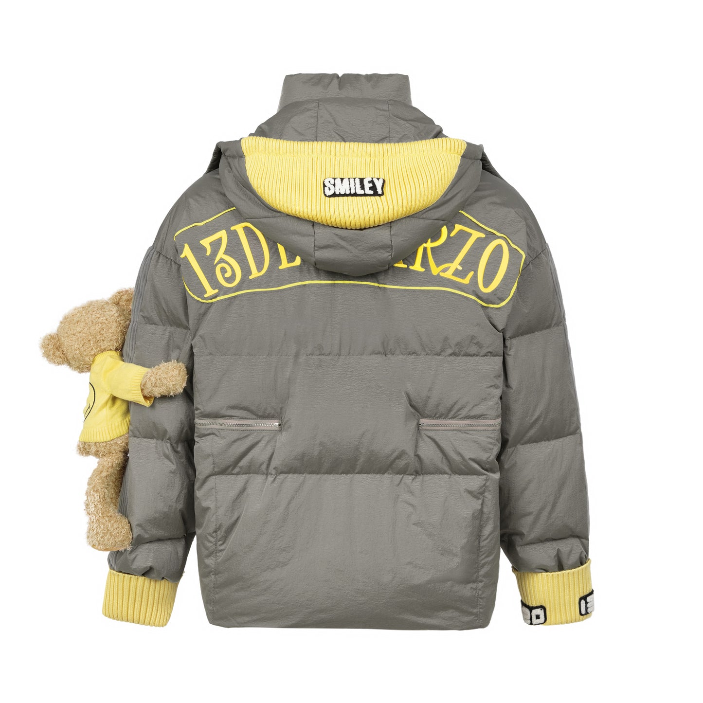 13DE MARZO Curve Zipper Down Jacket - 13DE MARZO