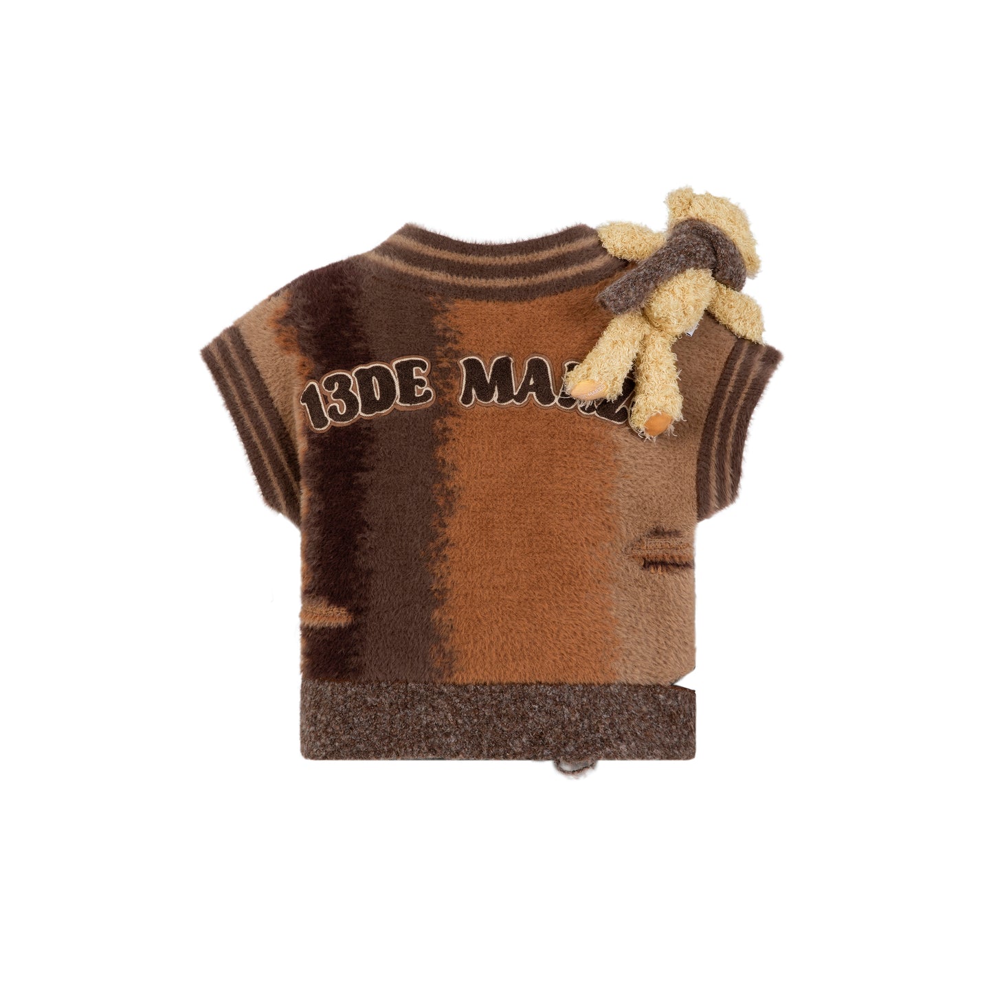 13DE MARZO Gradient Furry Vest - 13DE MARZO