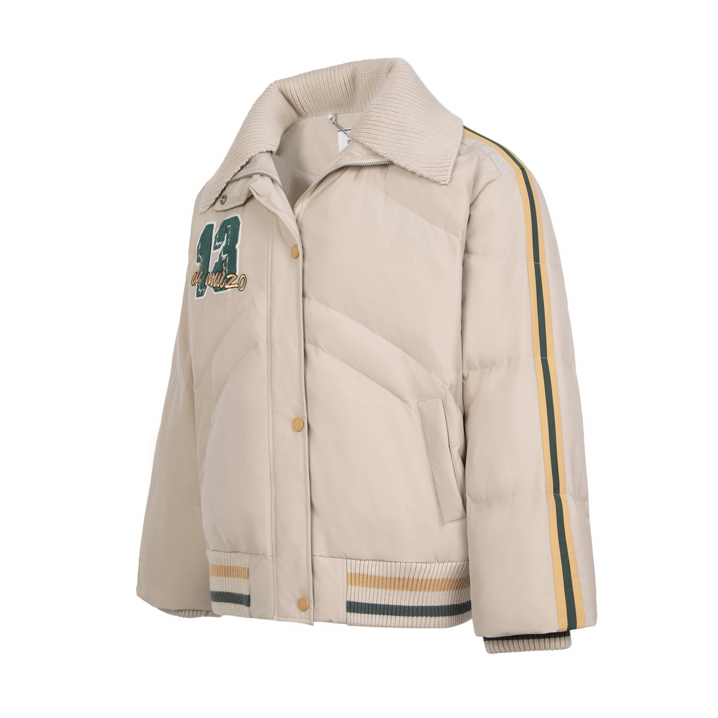 13DE MARZO Bear Vintage Knit Down Jacket - 13DE MARZO