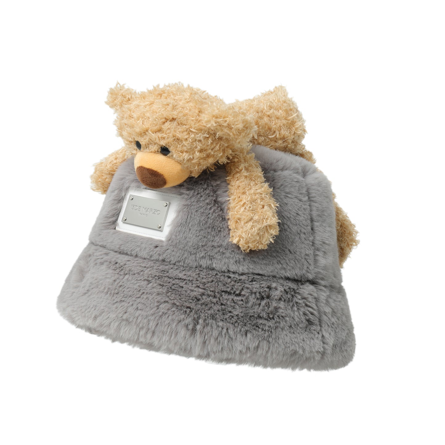 13DE MARZO Furry Bear Bucket Hat - 13DE MARZO