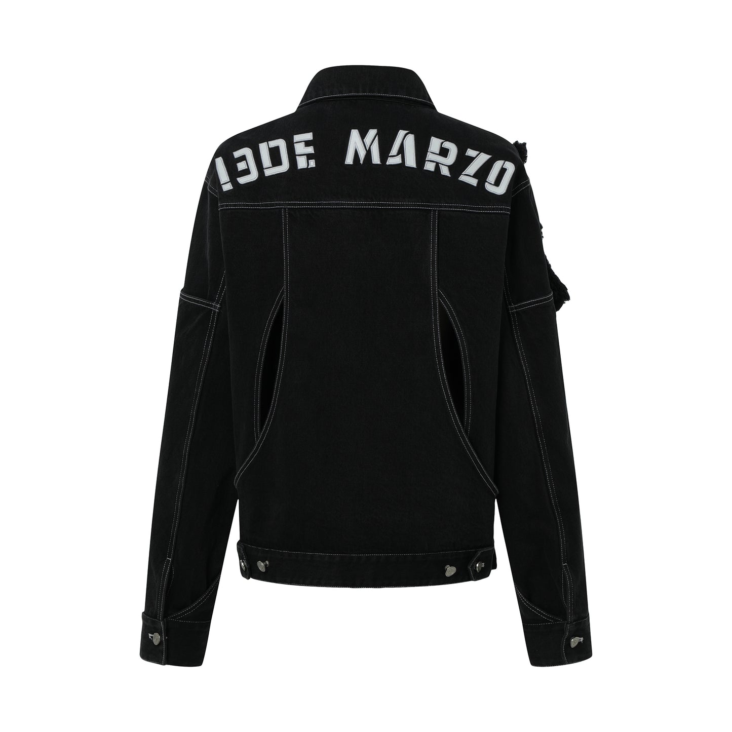 13DE MARZO Bear Hollow Carft Denim Jacket - 13DE MARZO