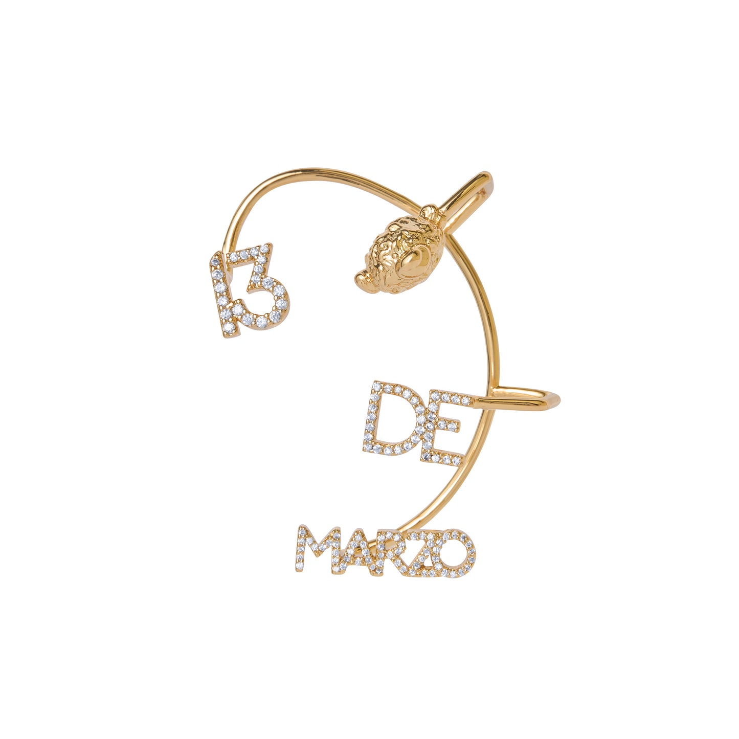 13DE MARZO Bear Logo Ear Hook - 13DE MARZO