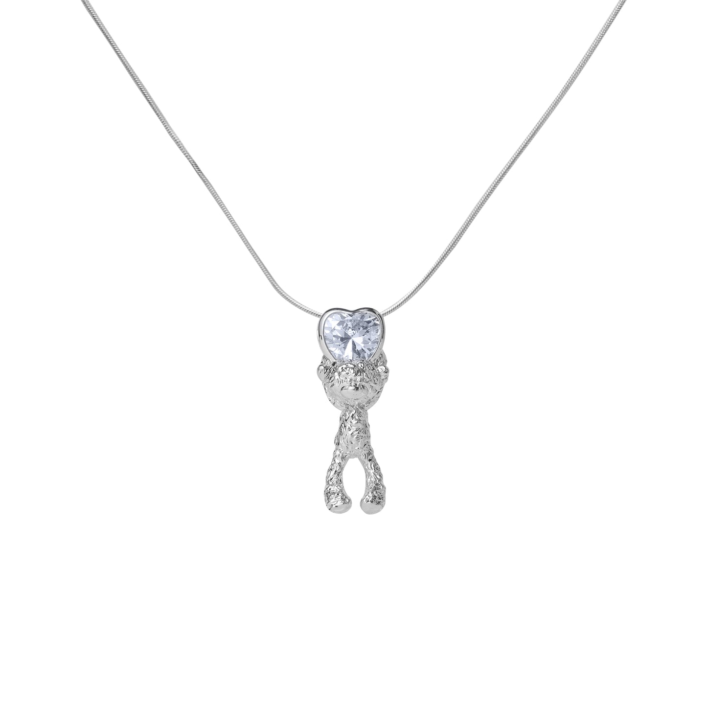 13DE MARZO Heart Bear Necklace - 13DE MARZO