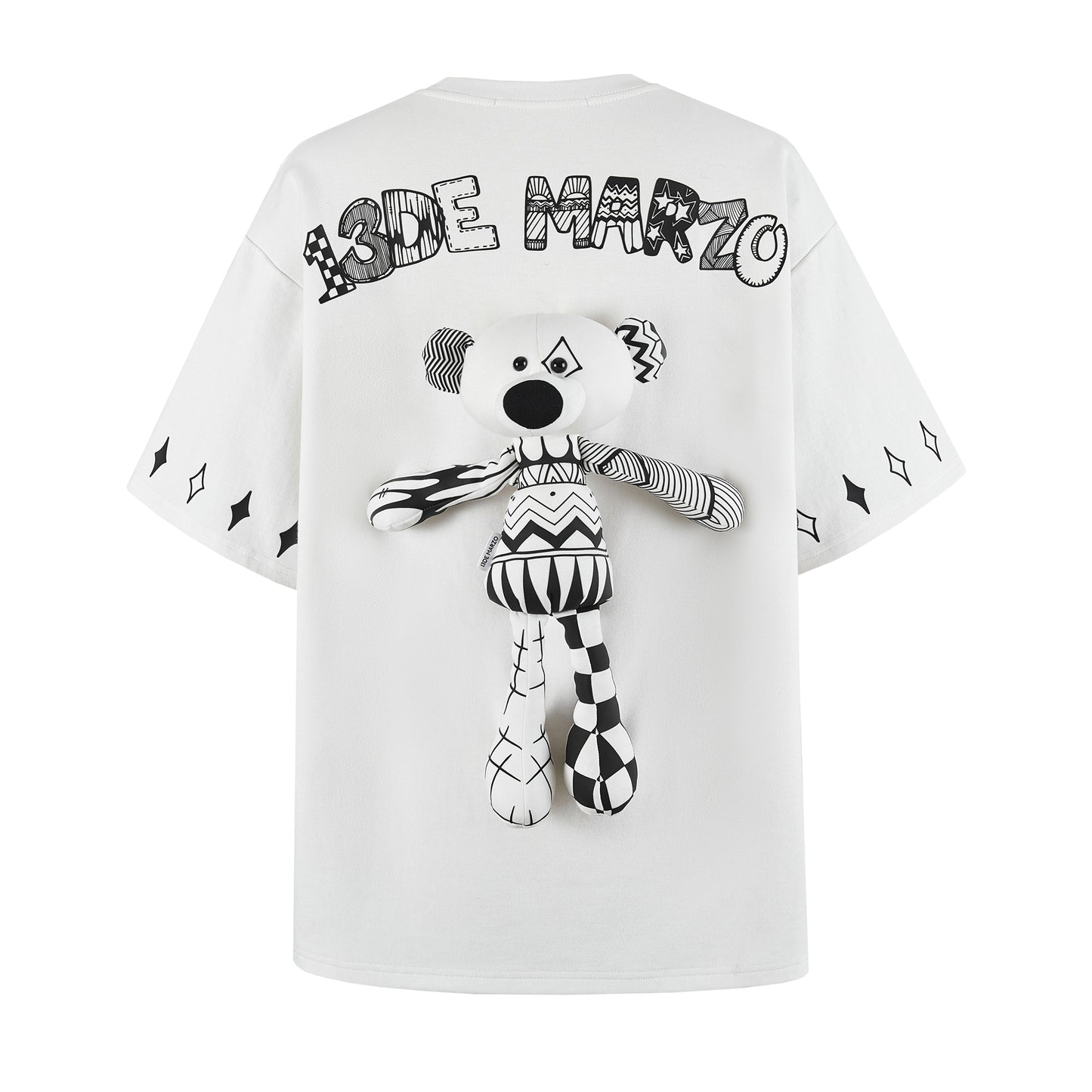 13DE MARZO Bear Doodle T-shirt - 13DE MARZO