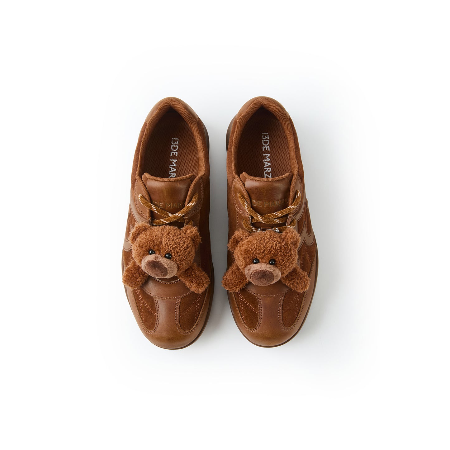 13DE MARZO Bear Vintage Racing Sneaker Brown